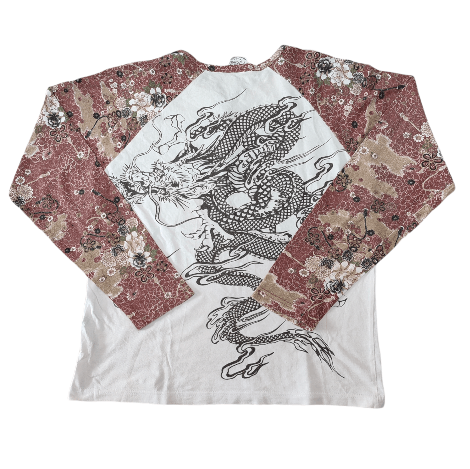 Japanese Brand × Tribal Streetwear Sukajan Japanese Dragons Motive Longsleeves Tee Size US M / EU 48-50 / 2 - 6 Thumbnail