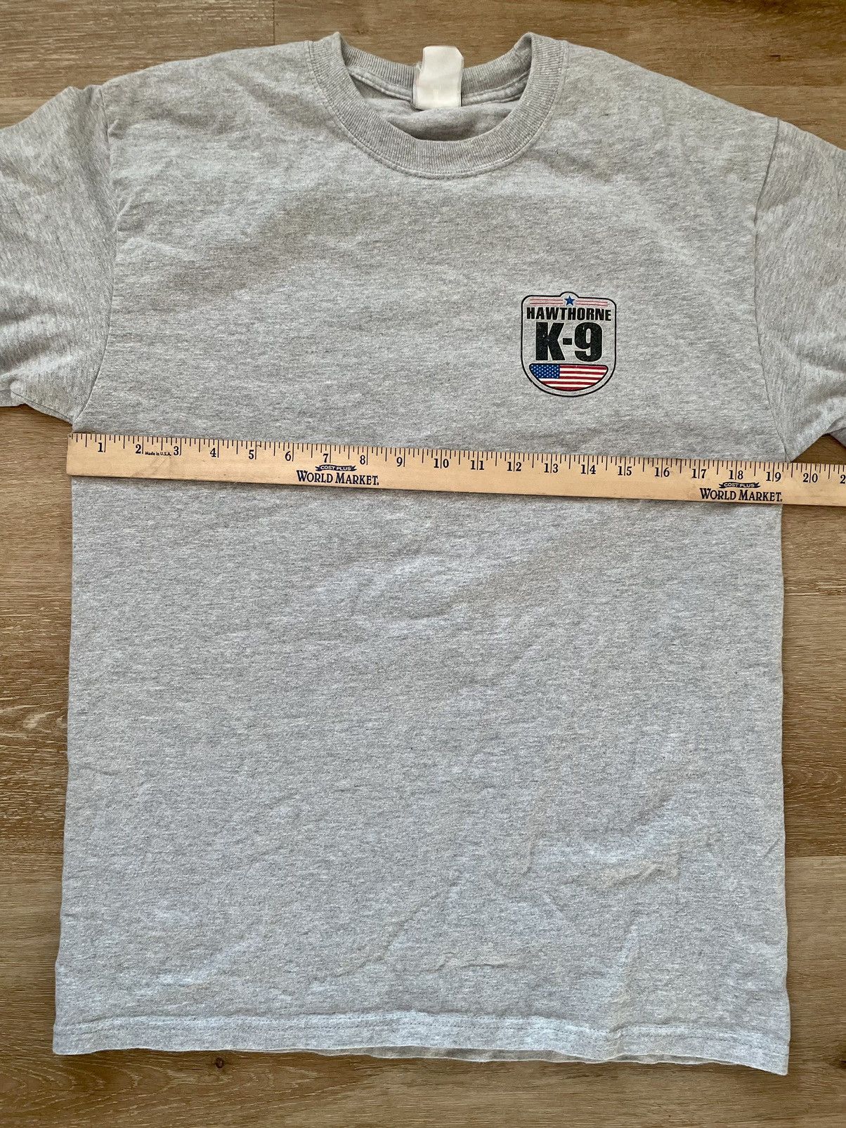 Hanes Y2K Hawthorne K-9 German Shepard Police Dog Americana Tee Size US L / EU 52-54 / 3 - 7 Thumbnail