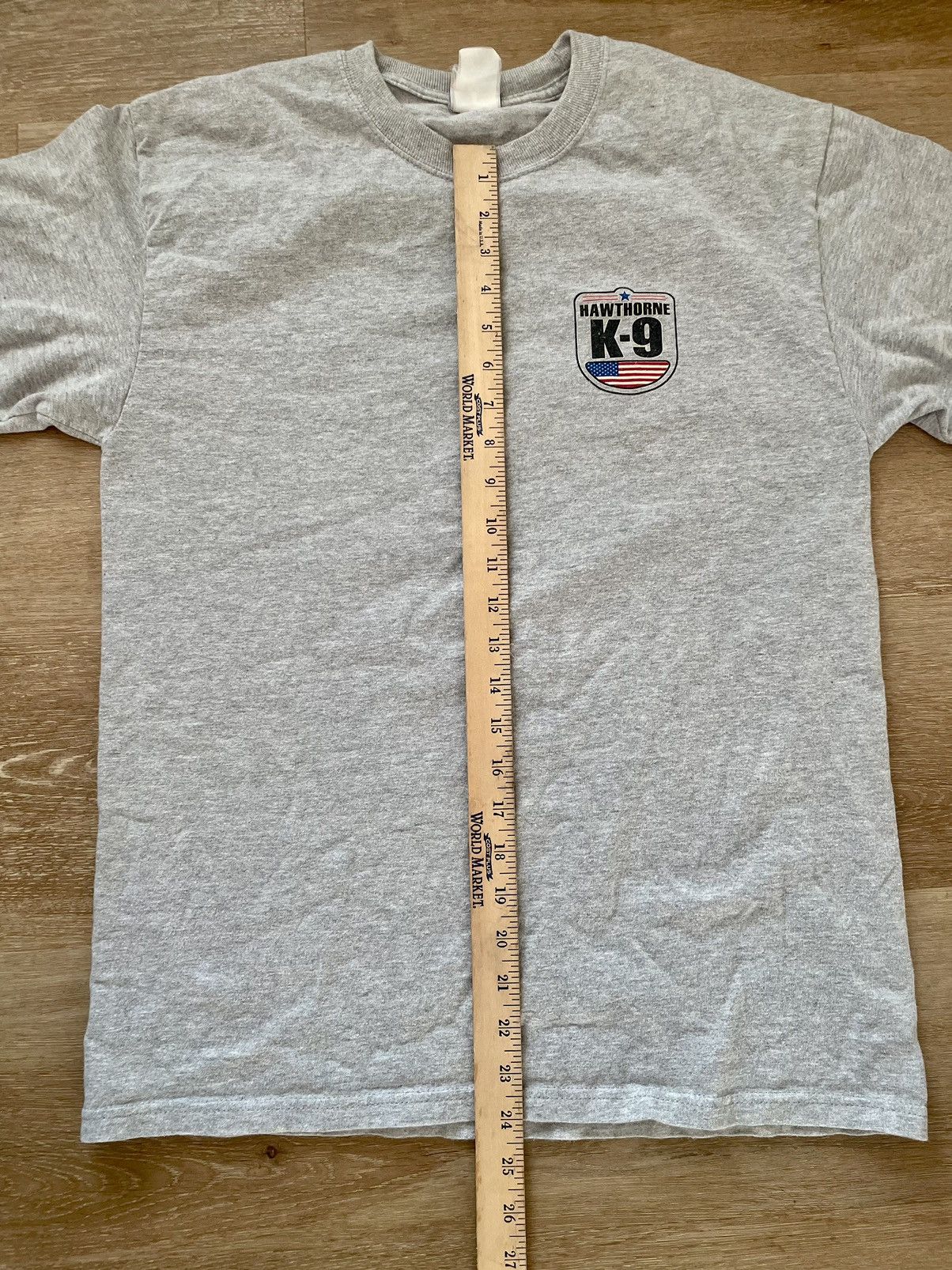 Hanes Y2K Hawthorne K-9 German Shepard Police Dog Americana Tee Size US L / EU 52-54 / 3 - 9 Thumbnail
