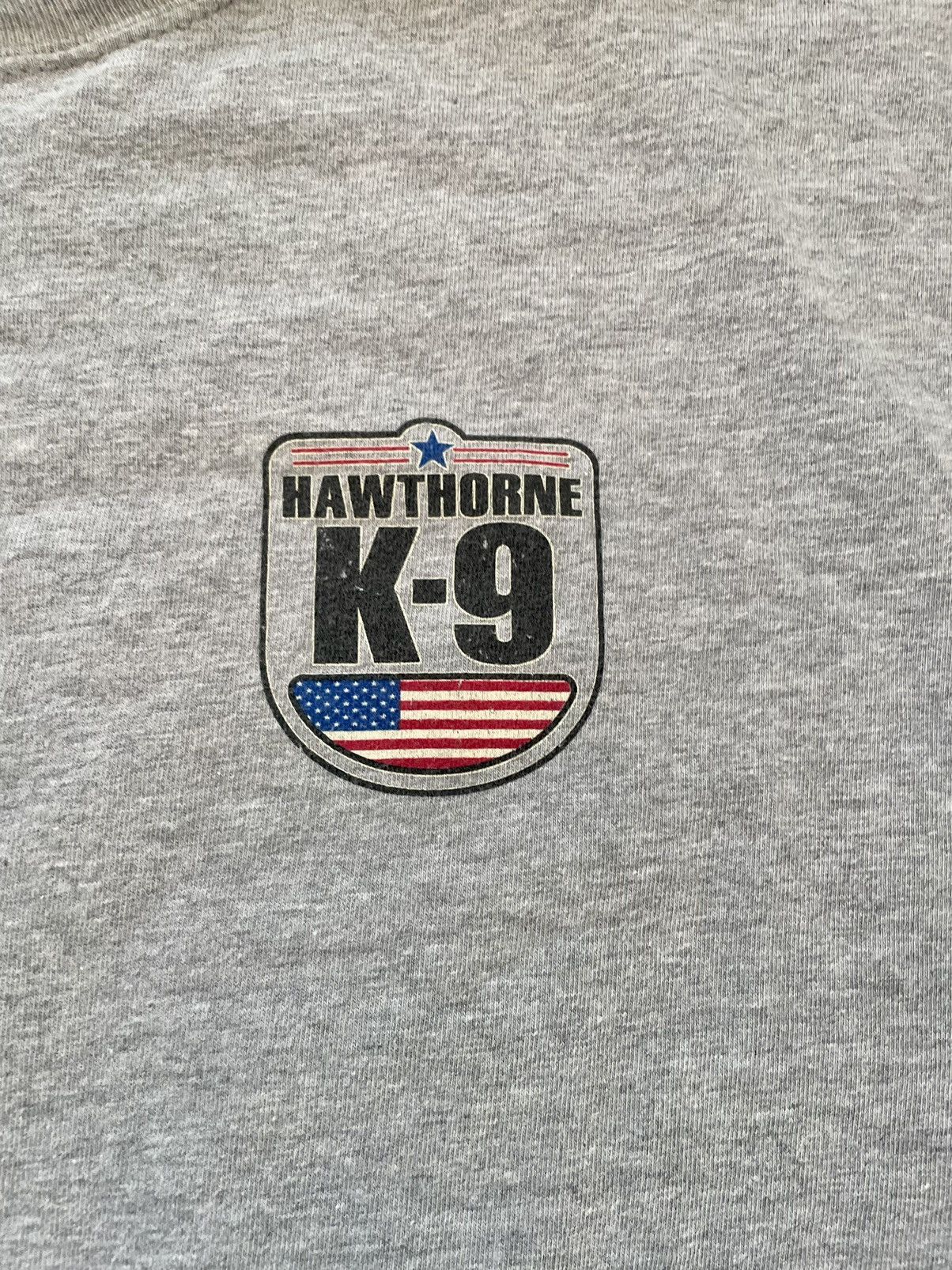 Hanes Y2K Hawthorne K-9 German Shepard Police Dog Americana Tee Size US L / EU 52-54 / 3 - 6 Thumbnail