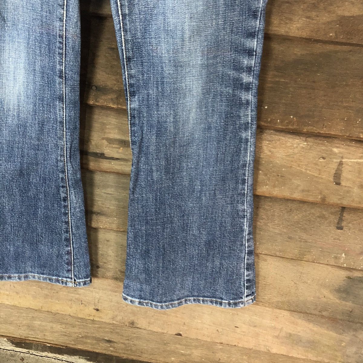Japanese Brand Betty Smith Blue love pocket Denim Pants #4985 Size 27" / US 4 / IT 40 - 7 Thumbnail