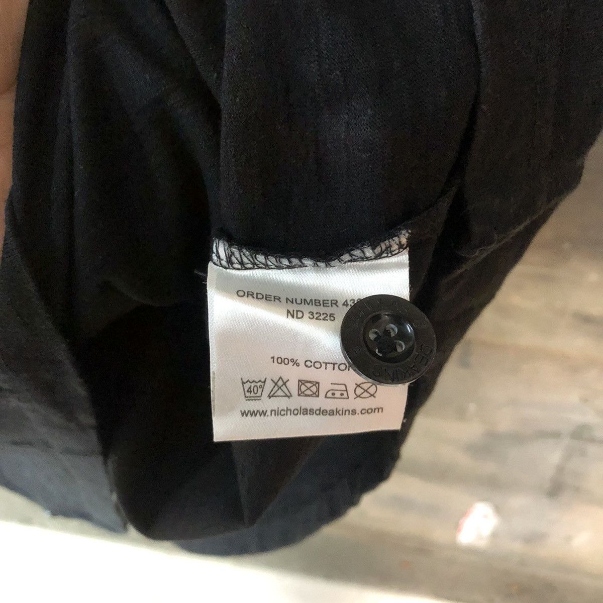 Japanese Brand Nicholas Deakins Black Tshirt #5061 Size US L / EU 52-54 / 3 - 9 Thumbnail