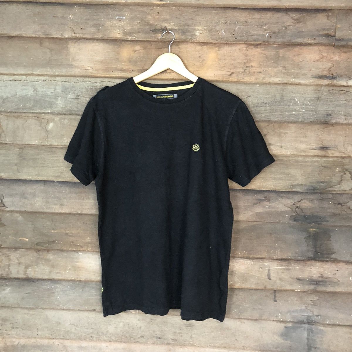 image of Nicholas Deakins Black Tshirt 5061, Men's (Size Large)