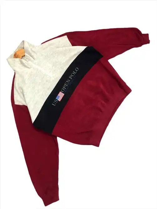 Polo Ralph Lauren × Vintage Vintage US OPEN Polo ChampionShip Swaetshirt Size US M / EU 48-50 / 2 - 3 Thumbnail