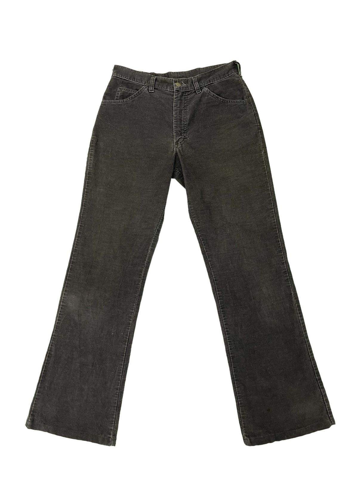 Lee Slight Flare Jeans 80s Lee USA Corduroy Boot Cut 21🟦 Size US 31 - 2 Thumbnail
