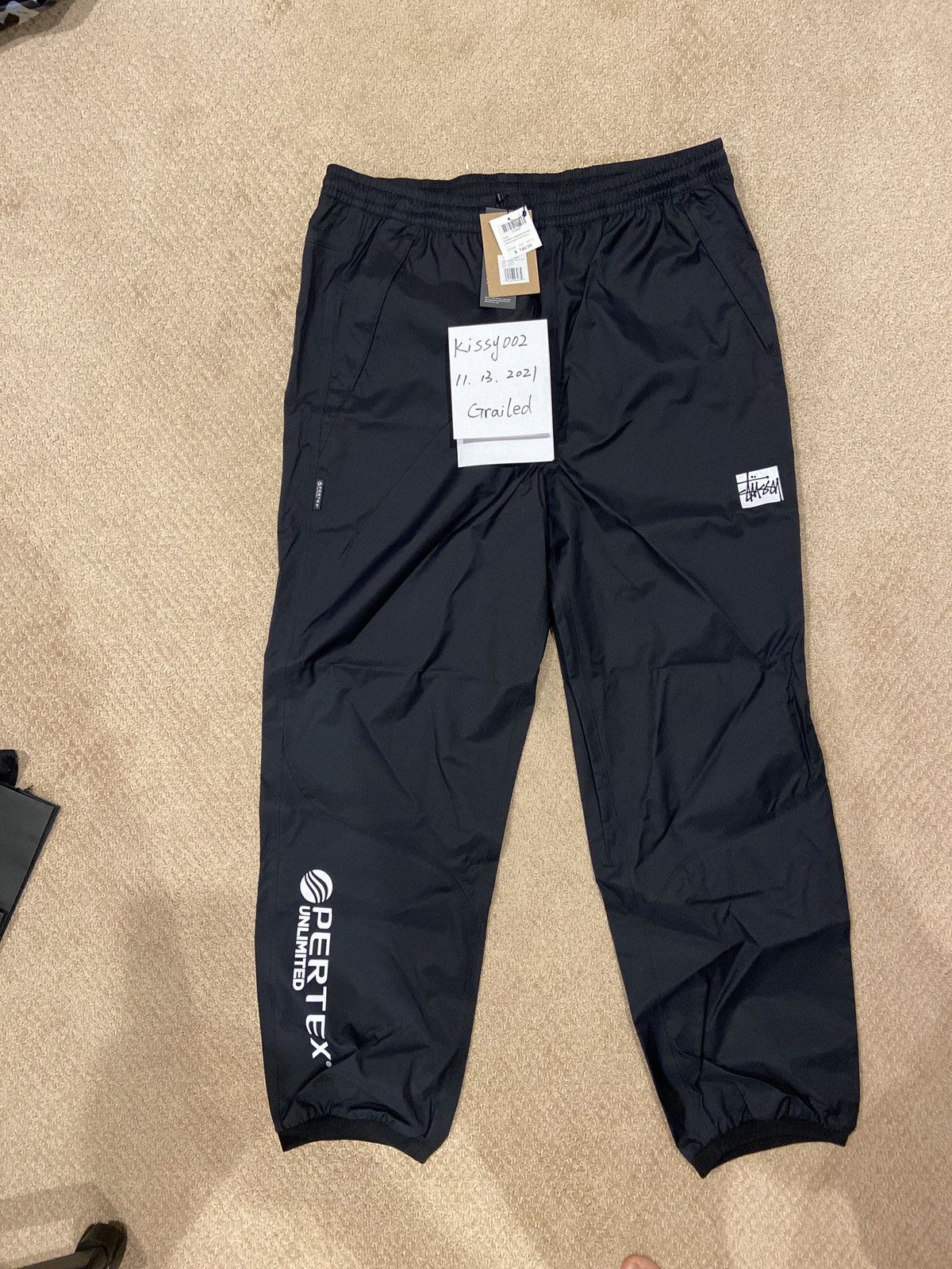 Hypebeast × Streetwear × Stussy STUSSY PERTEX WARM UP PANT
