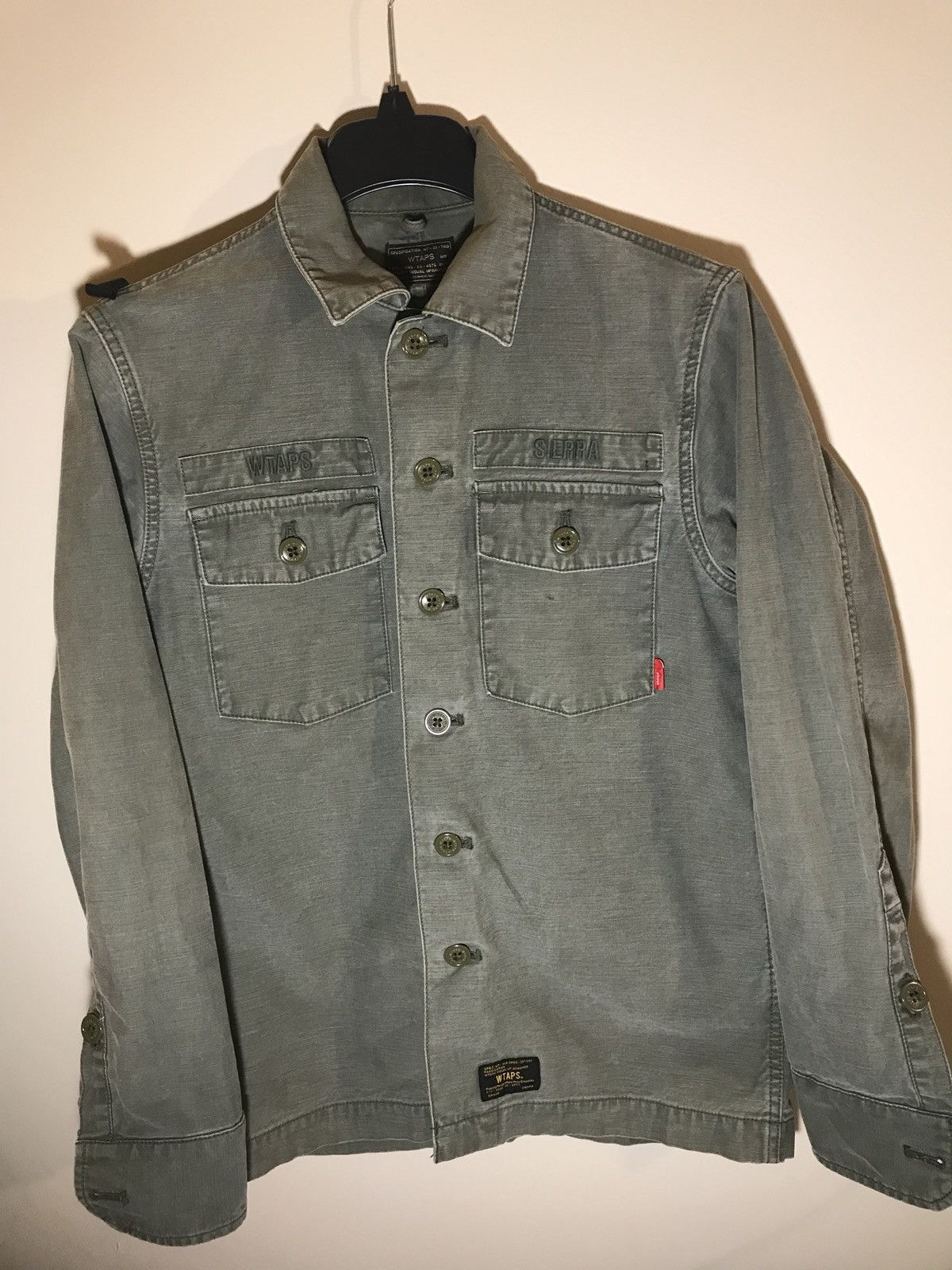 Wtaps Wtaps 15AW BUDS LS/shirt Olive | Grailed