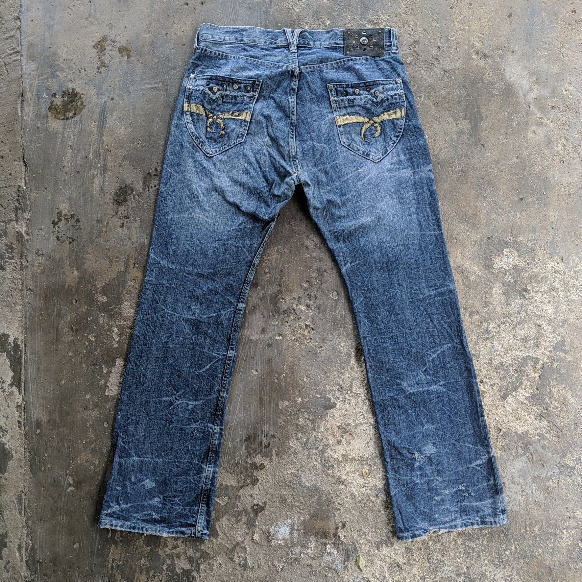Japanese Brand W34 Vintage Villand Japanese Distressed Denim Jeans Pants Size US 34 / EU 50 - 8 Thumbnail