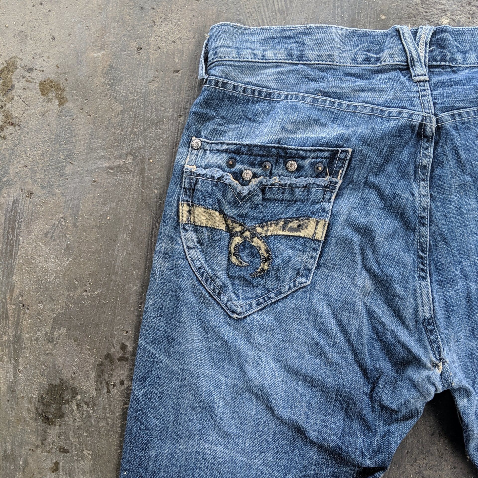 Japanese Brand W34 Vintage Villand Japanese Distressed Denim Jeans Pants Size US 34 / EU 50 - 10 Thumbnail