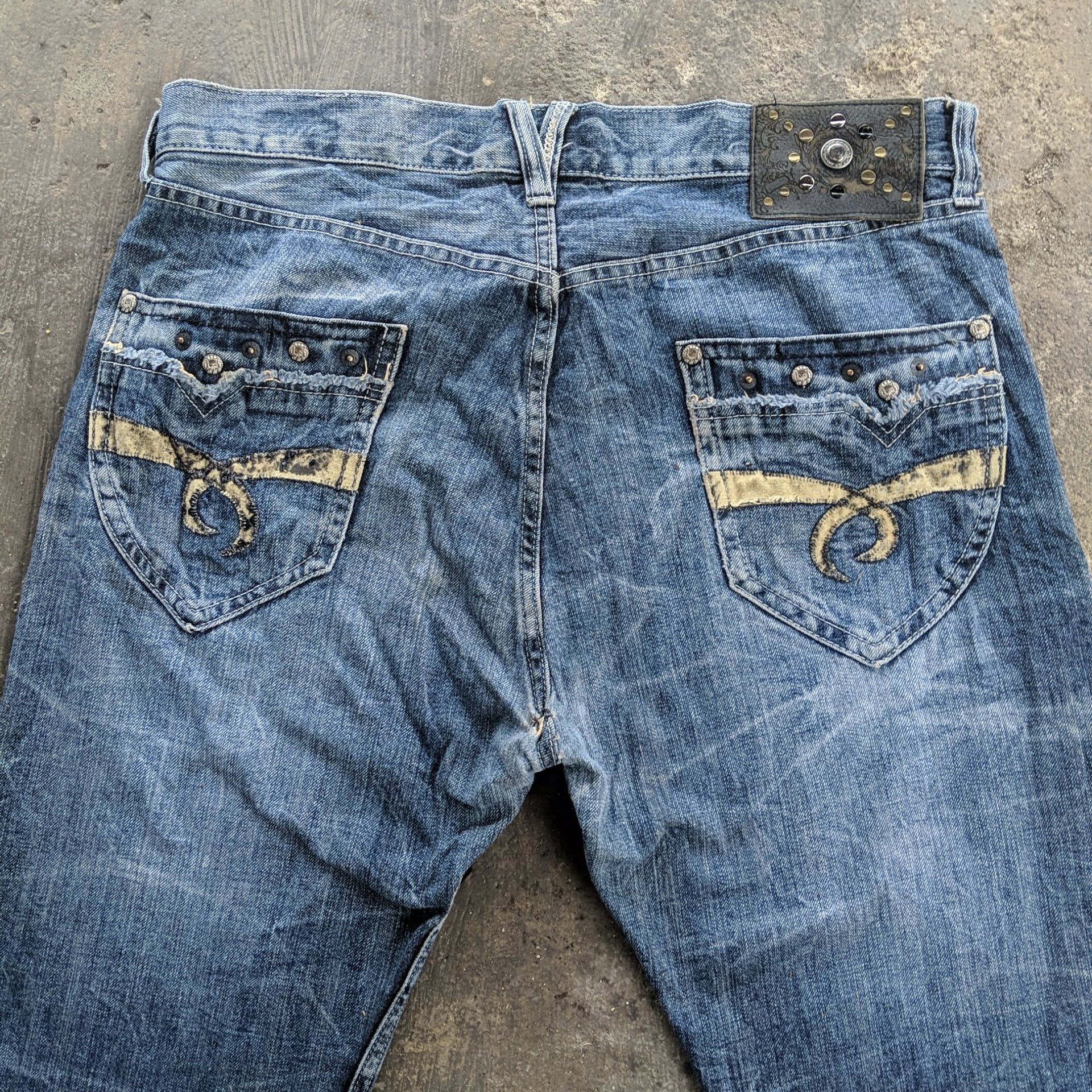 Japanese Brand W34 Vintage Villand Japanese Distressed Denim Jeans Pants Size US 34 / EU 50 - 9 Thumbnail