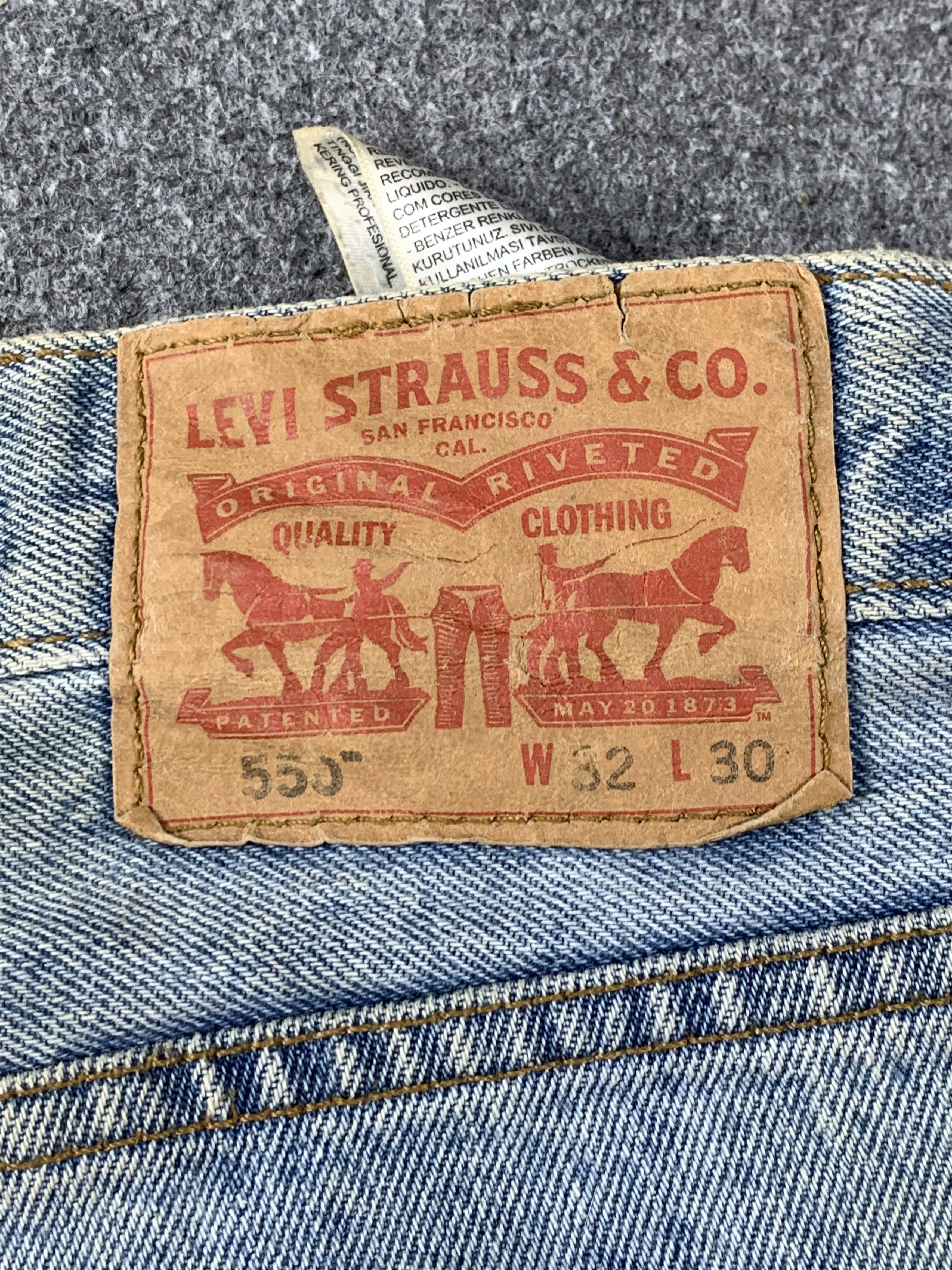 Levi's Vintage Levis 550 Light Wash Jeans DP2084 Size US 31 - 4 Thumbnail