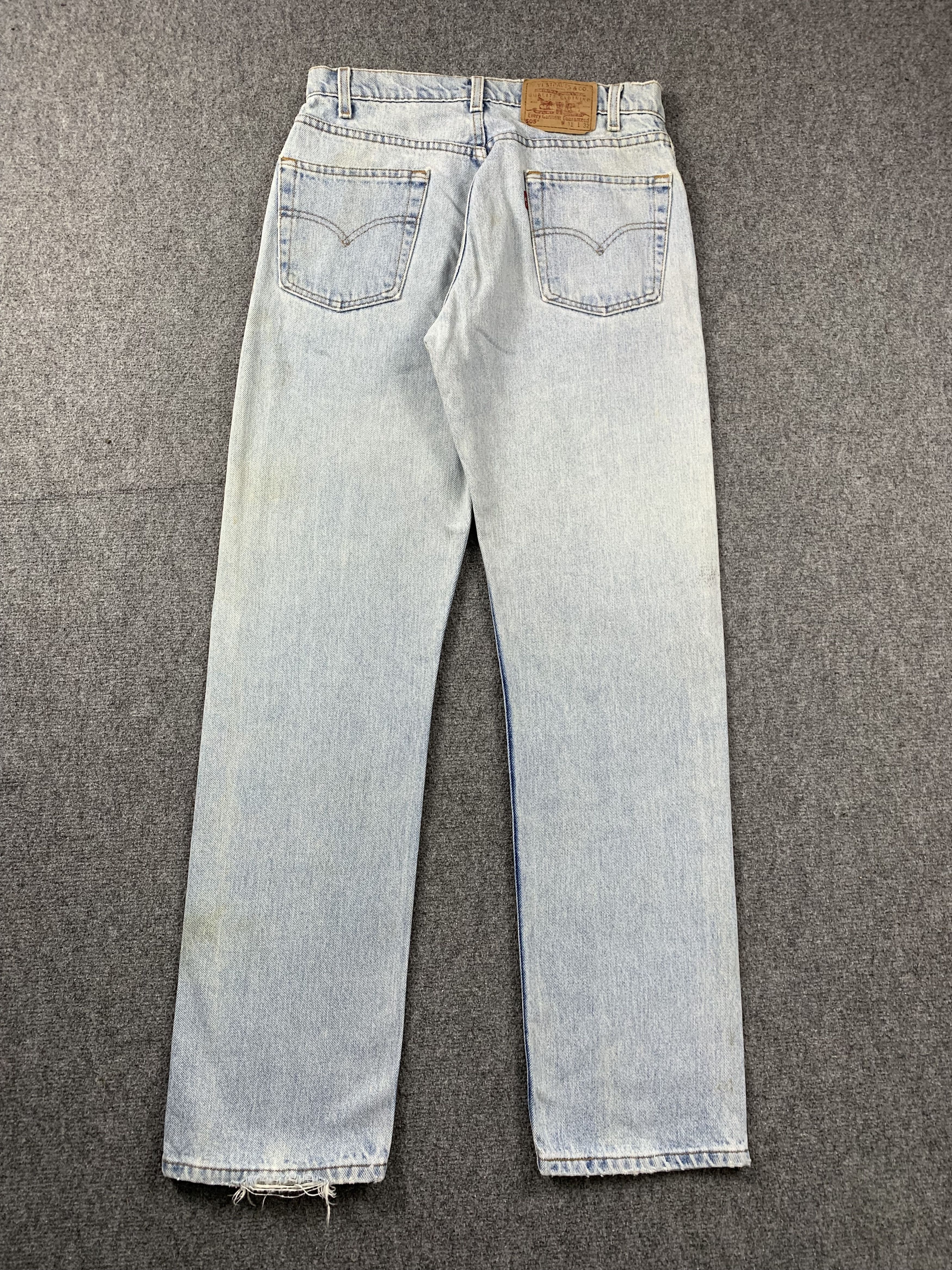 Levi's Vintage 90s Levis 505 Light Wash Jeans DP2089 Size US 30 / EU 46 - 3 Thumbnail