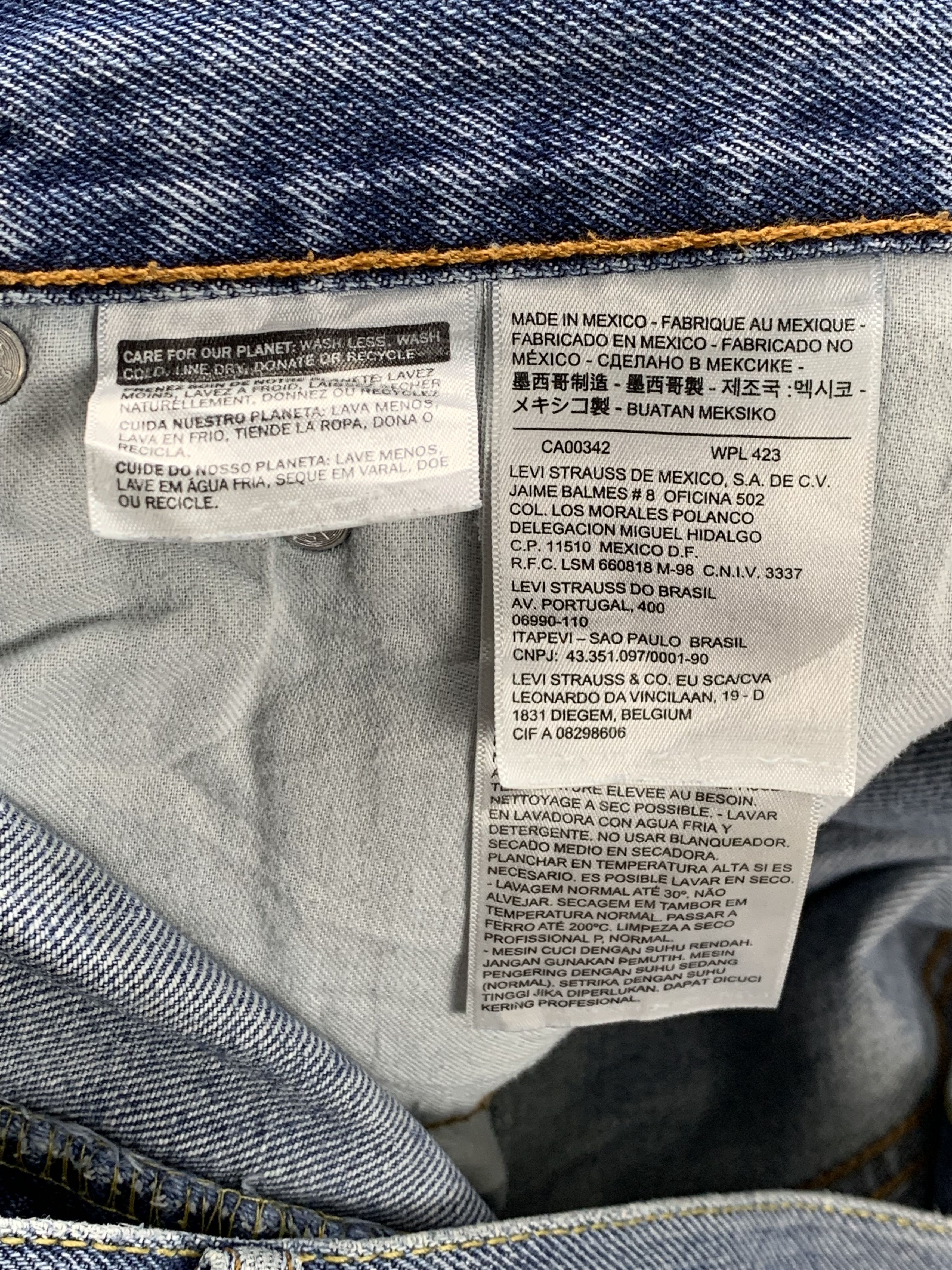 Levi's Vintage Levis 550 Faded Blue Jeans DP2091 Size US 42 / EU 58 - 5 Thumbnail