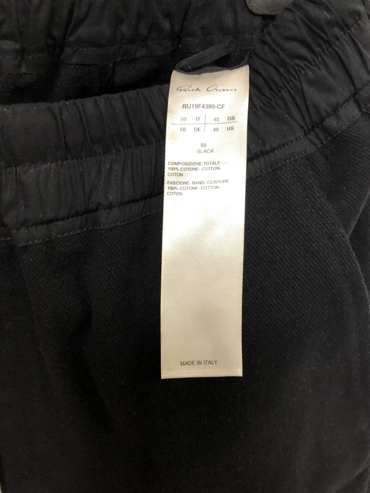 Rick Owens Rick owens fw19 drawstring long pants sz50 Size US 34 / EU 50 - 5 Thumbnail