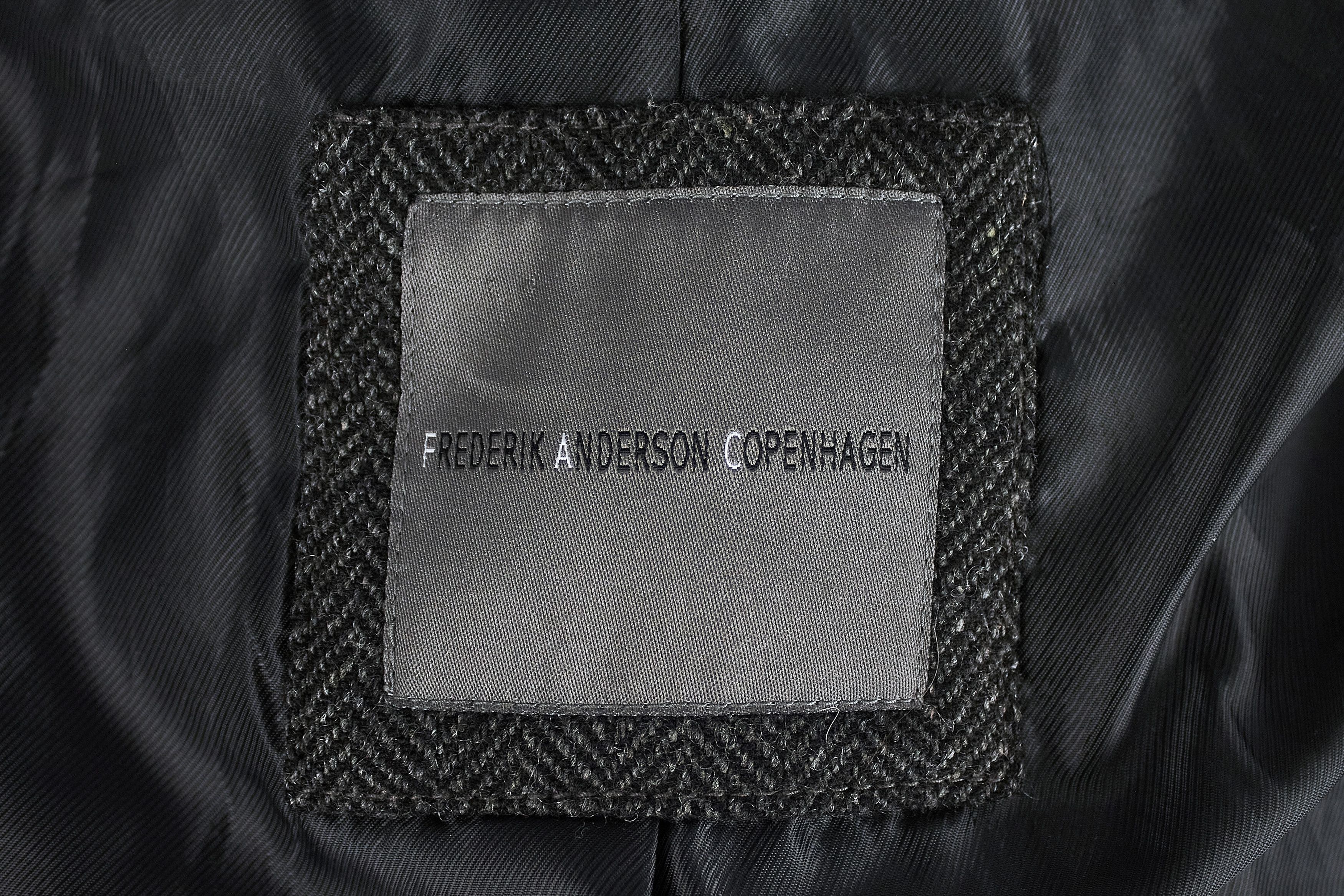 Vintage Men's luxury Y2K gray wool coat Frederik Anderson Copenhagen Size US XL / EU 56 / 4 - 12 Thumbnail