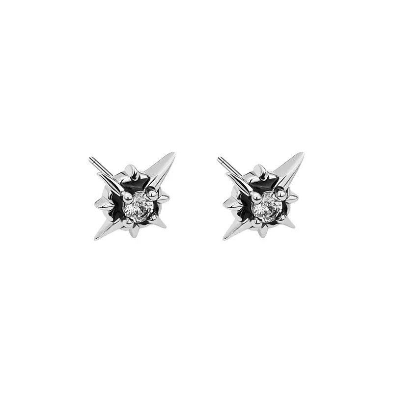 Jewelry Star Zircon Crystal Small Stud Earring Size ONE SIZE - 3 Thumbnail