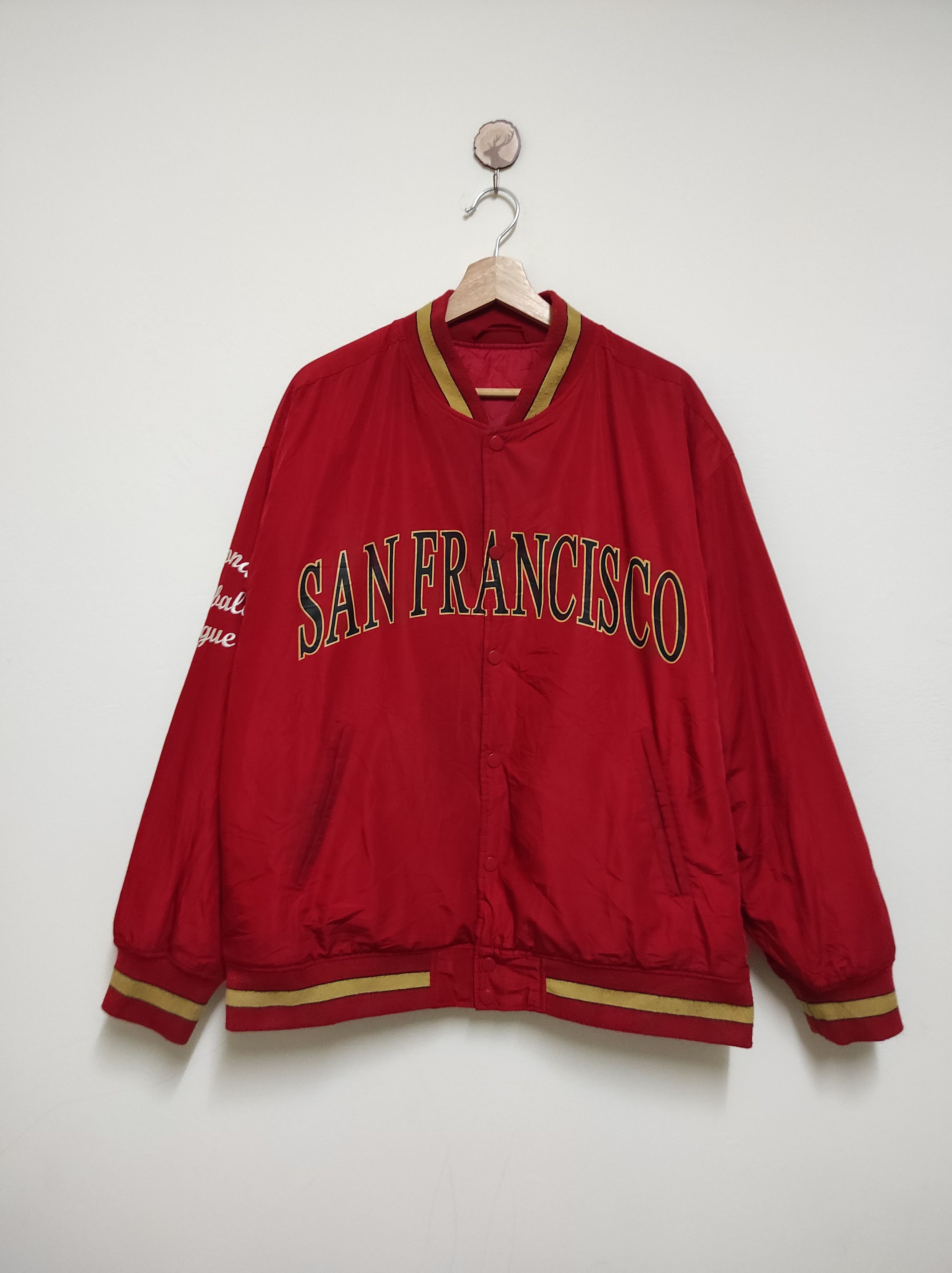Japanese Brand NFL San Francisco 49ers Varsity Jacket Size US XL / EU 56 / 4 - 2 Thumbnail