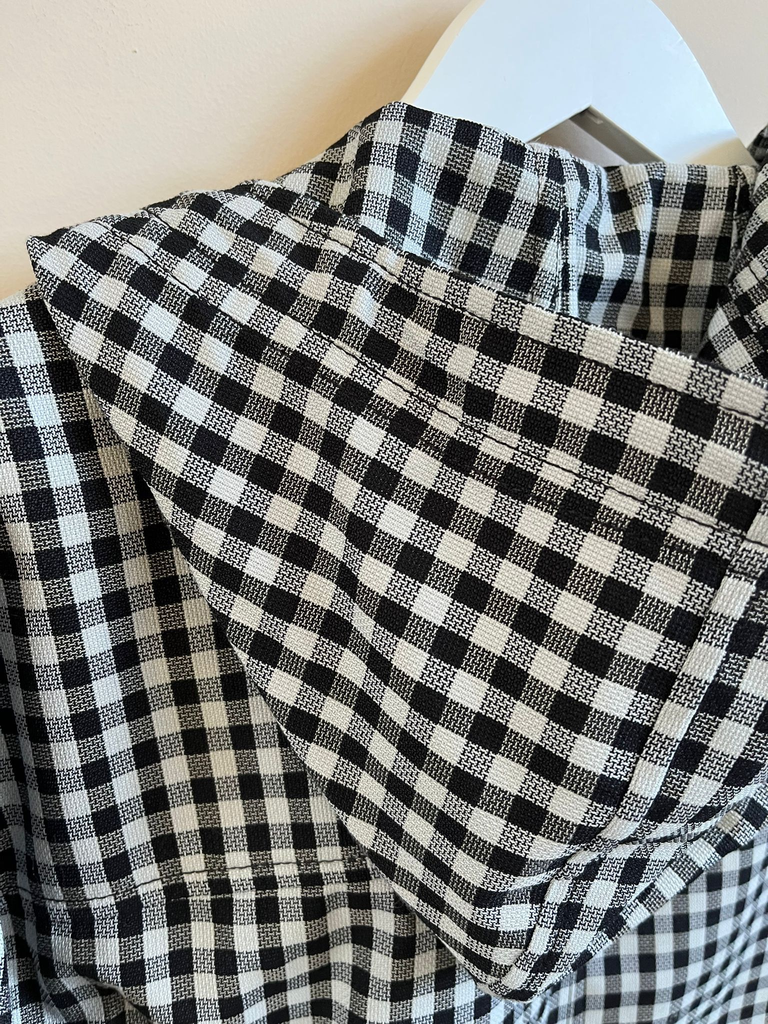 Marni Checker Print Light Hooded Jacket in Black & White Size US S / EU 44-46 / 1 - 11 Thumbnail