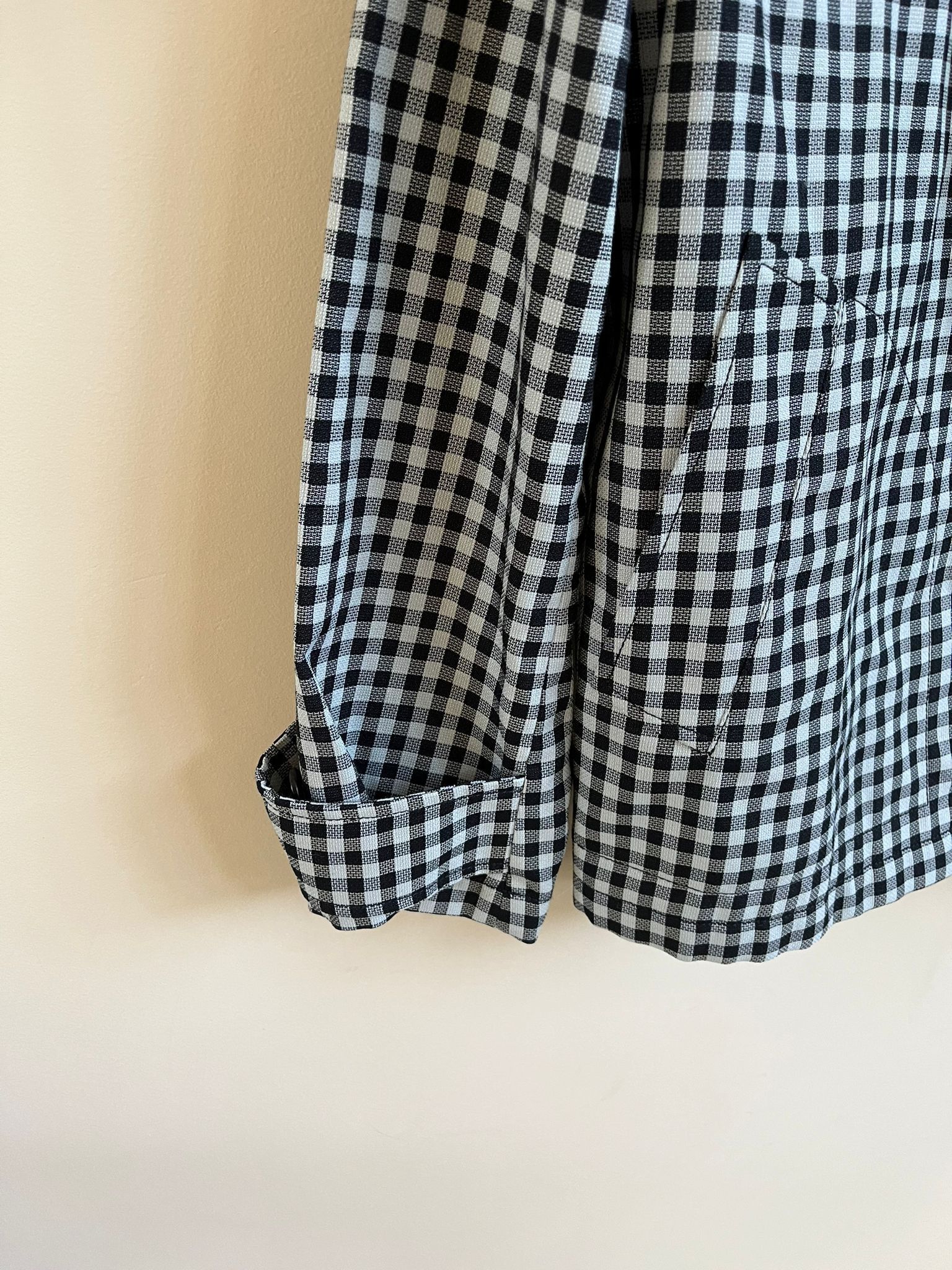 Marni Checker Print Light Hooded Jacket in Black & White Size US S / EU 44-46 / 1 - 7 Thumbnail