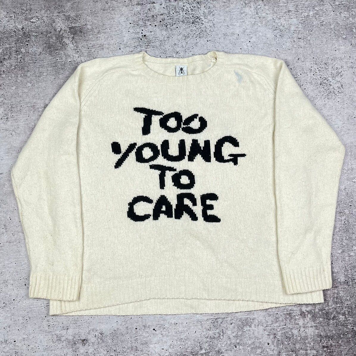 Drop Dead Clothing Dropdead too young too care wool sweater | Grailed