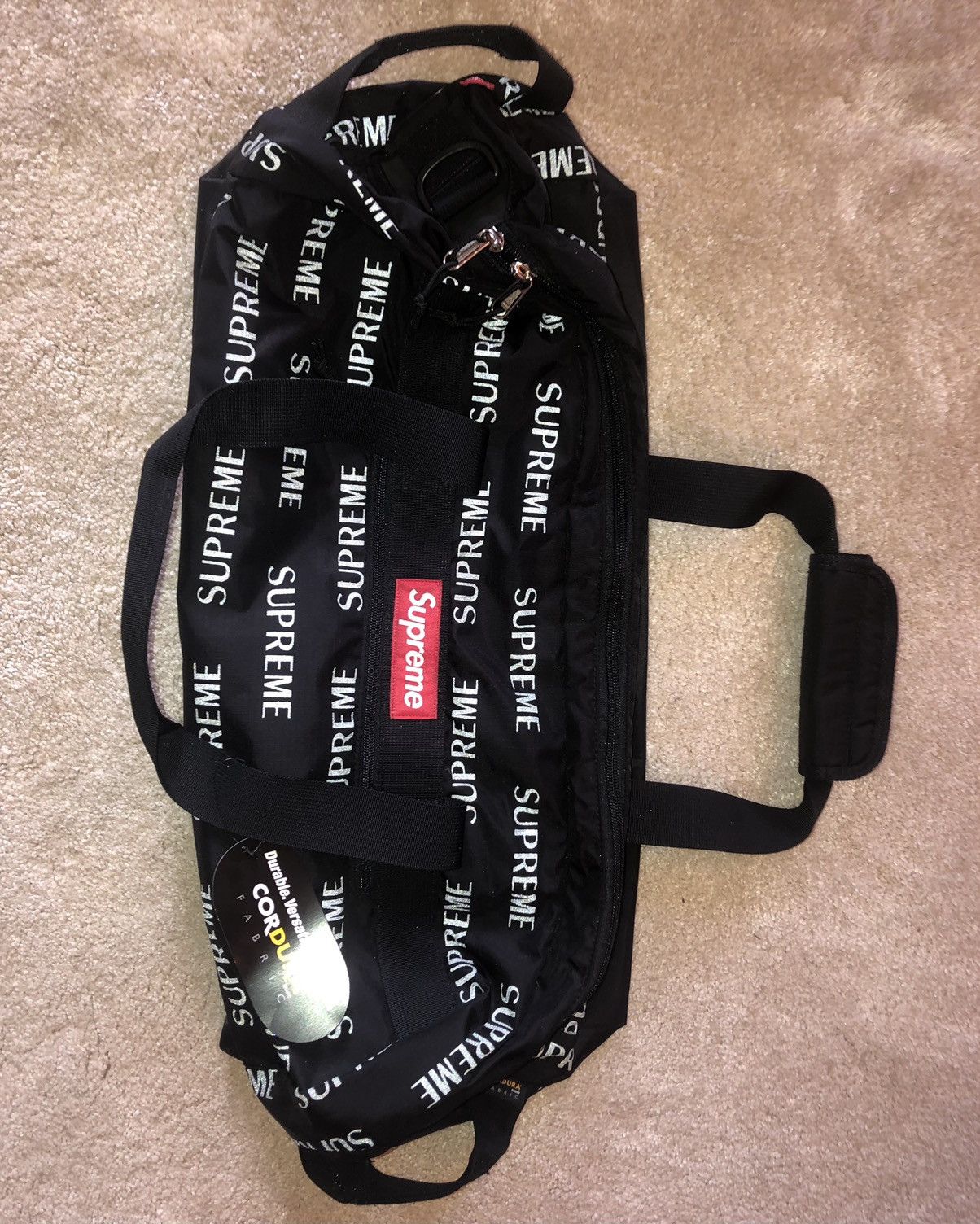 Supreme Supreme 3M Reflective Repeat Duffle Bag (FW16) | Grailed