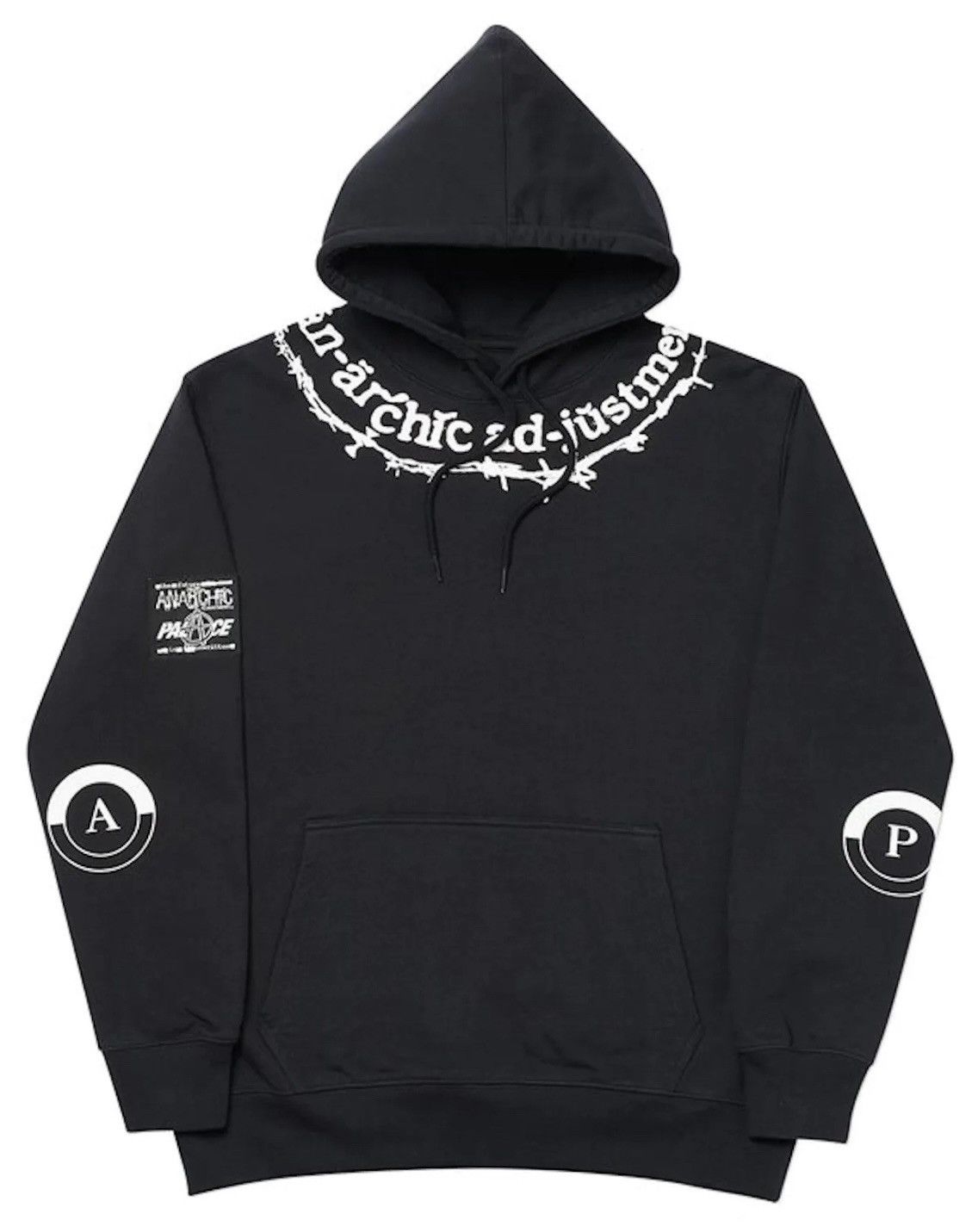 Vintage Palace x Anarchic Adjustment Barbed Hoodie Black | Grailed