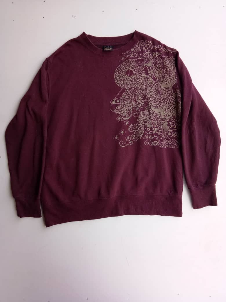 Vintage Vintage DBLD Big Logo Dragon Sweatshirt Size US XL / EU 56 / 4 - 1 Thumbnail