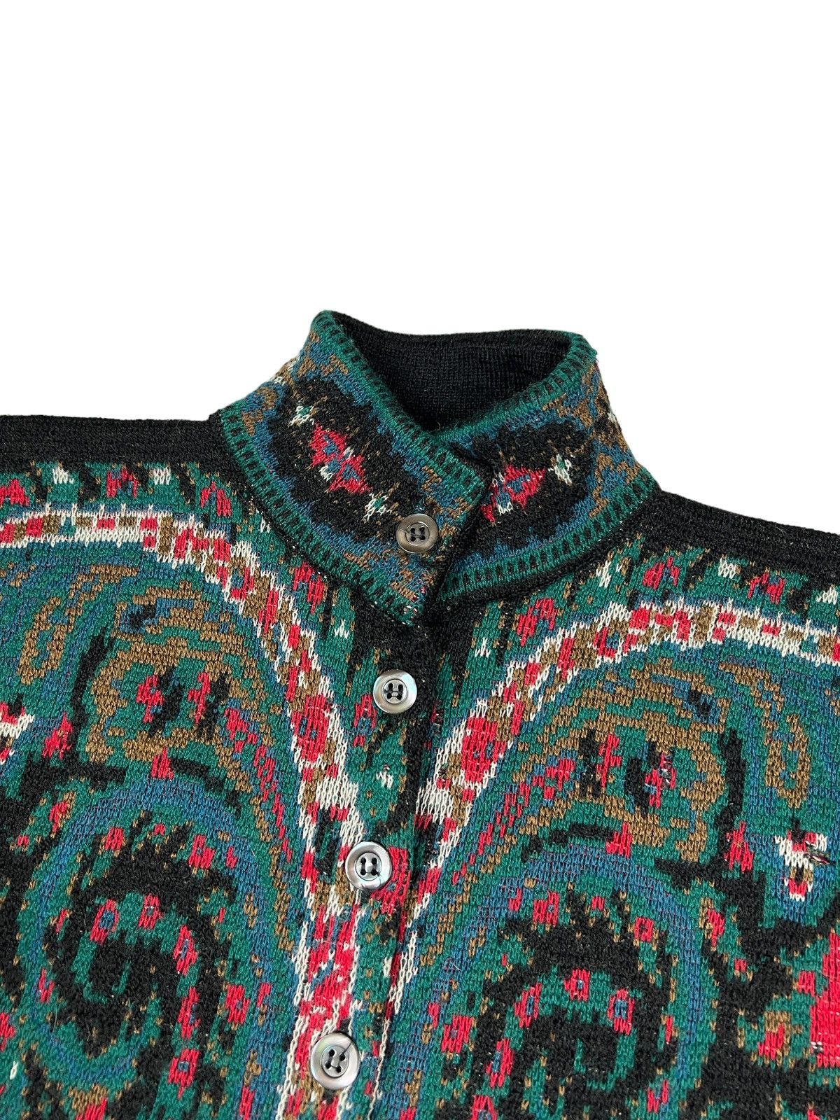 Kenzo Archive Vintage Kenzo Wool Button Knit Jacket Size S / US 4 / IT 40 - 3 Thumbnail
