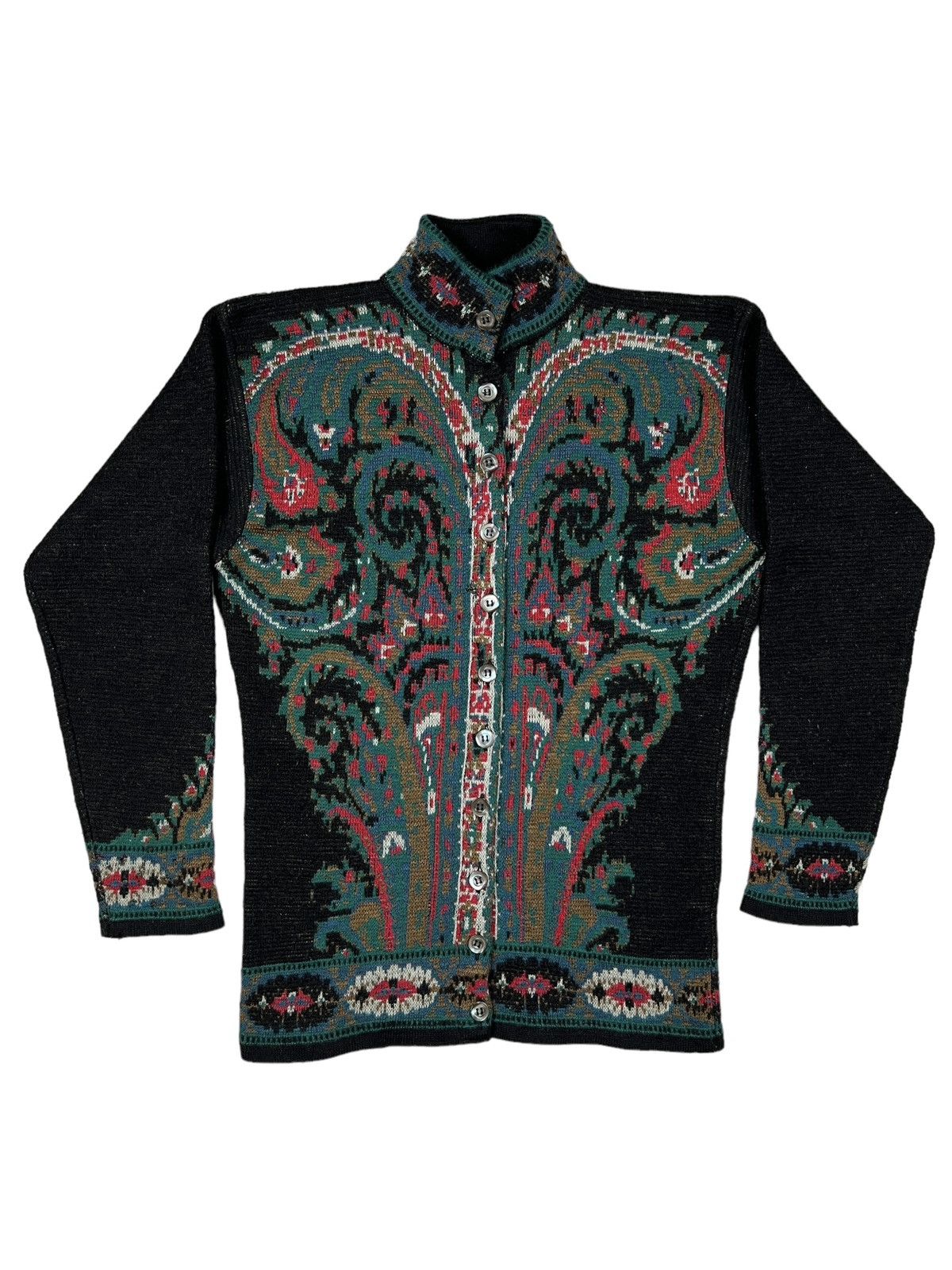 Kenzo Archive Vintage Kenzo Wool Button Knit Jacket Size S / US 4 / IT 40 - 1 Thumbnail