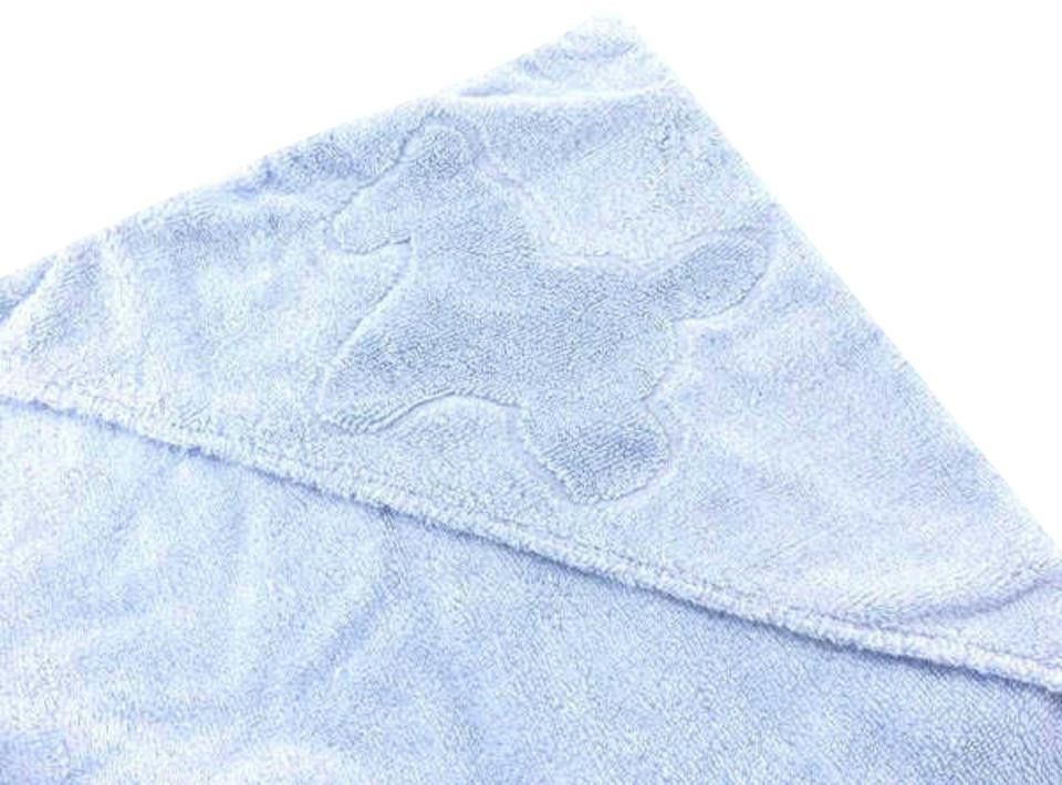 Hermès Light Blue Horse Logo Towel 232502