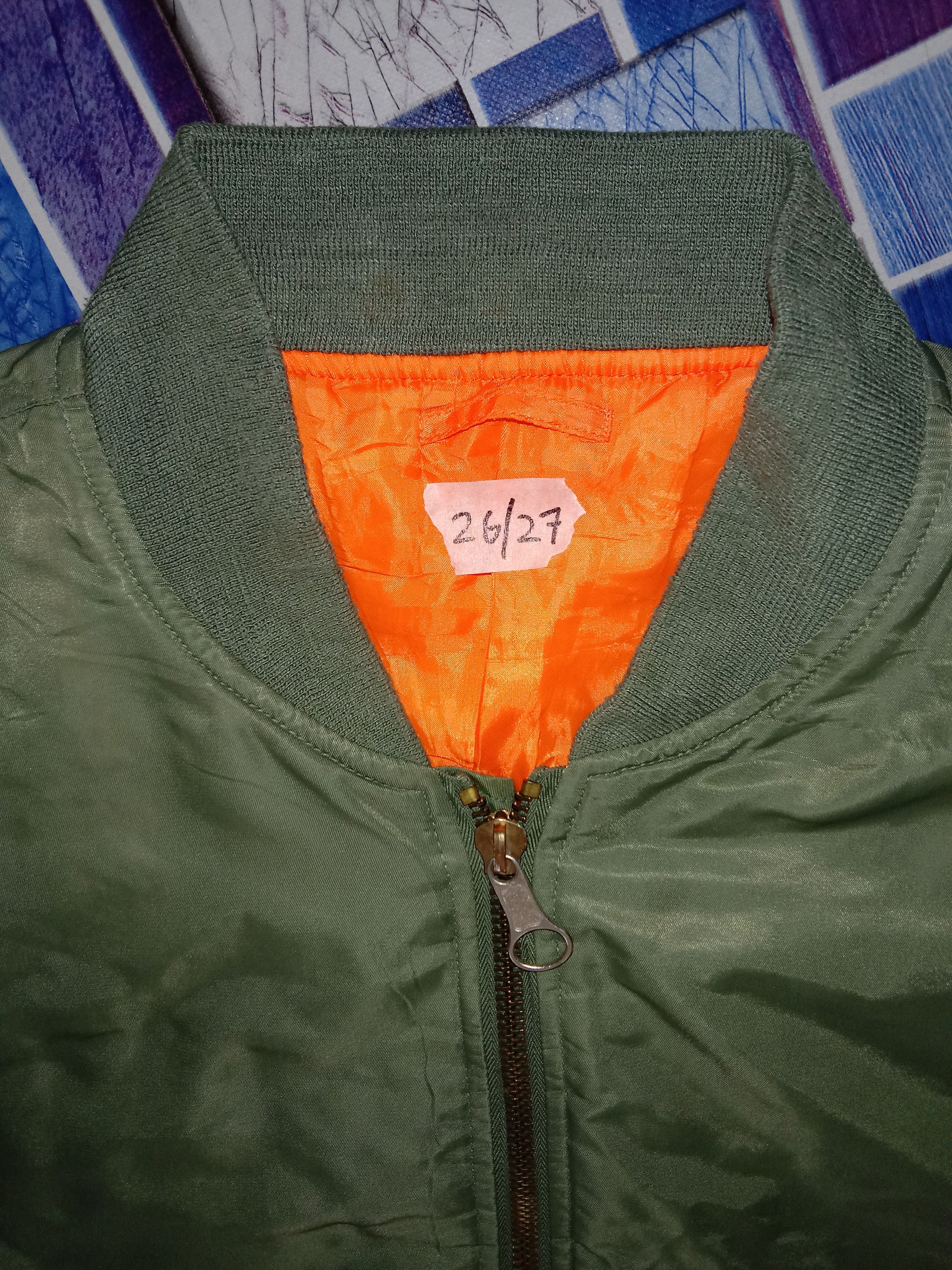 Japanese Brand × Vintage Green Army Bomber Jacket Size US XL / EU 56 / 4 - 4 Thumbnail