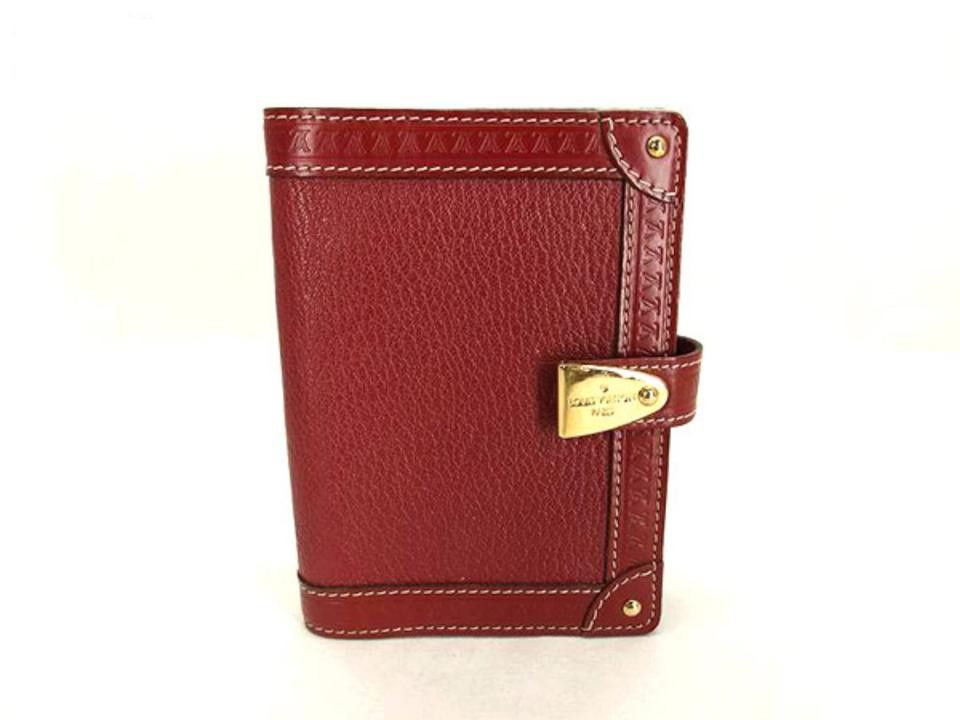 LOUIS VUITTON Agenda PM Day Planner Cover My LV Red White R20005