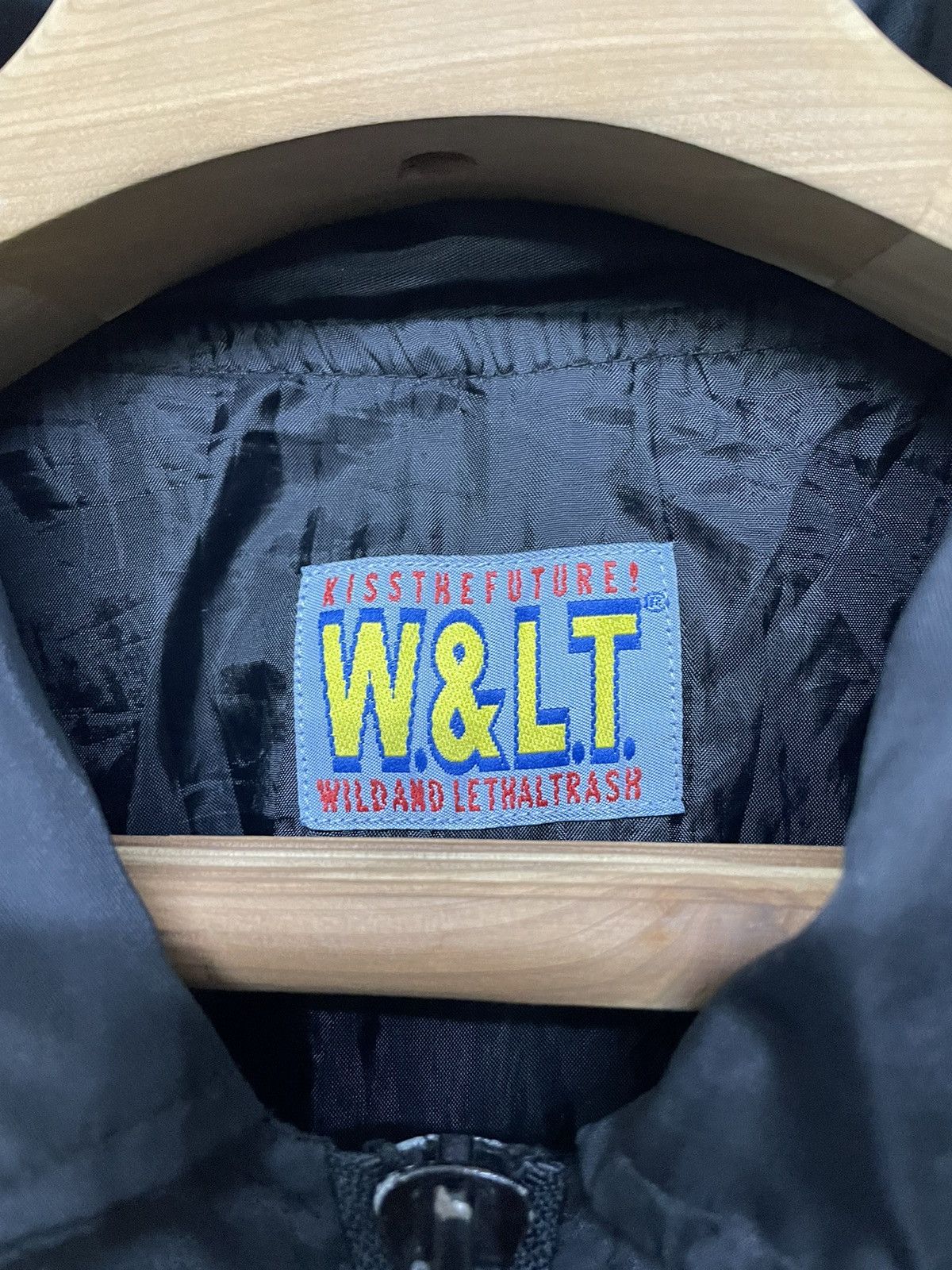W&LT W.&L.T Windbreaker Embroidered Big Logo Spell Out Size US L / EU 52-54 / 3 - 7 Thumbnail