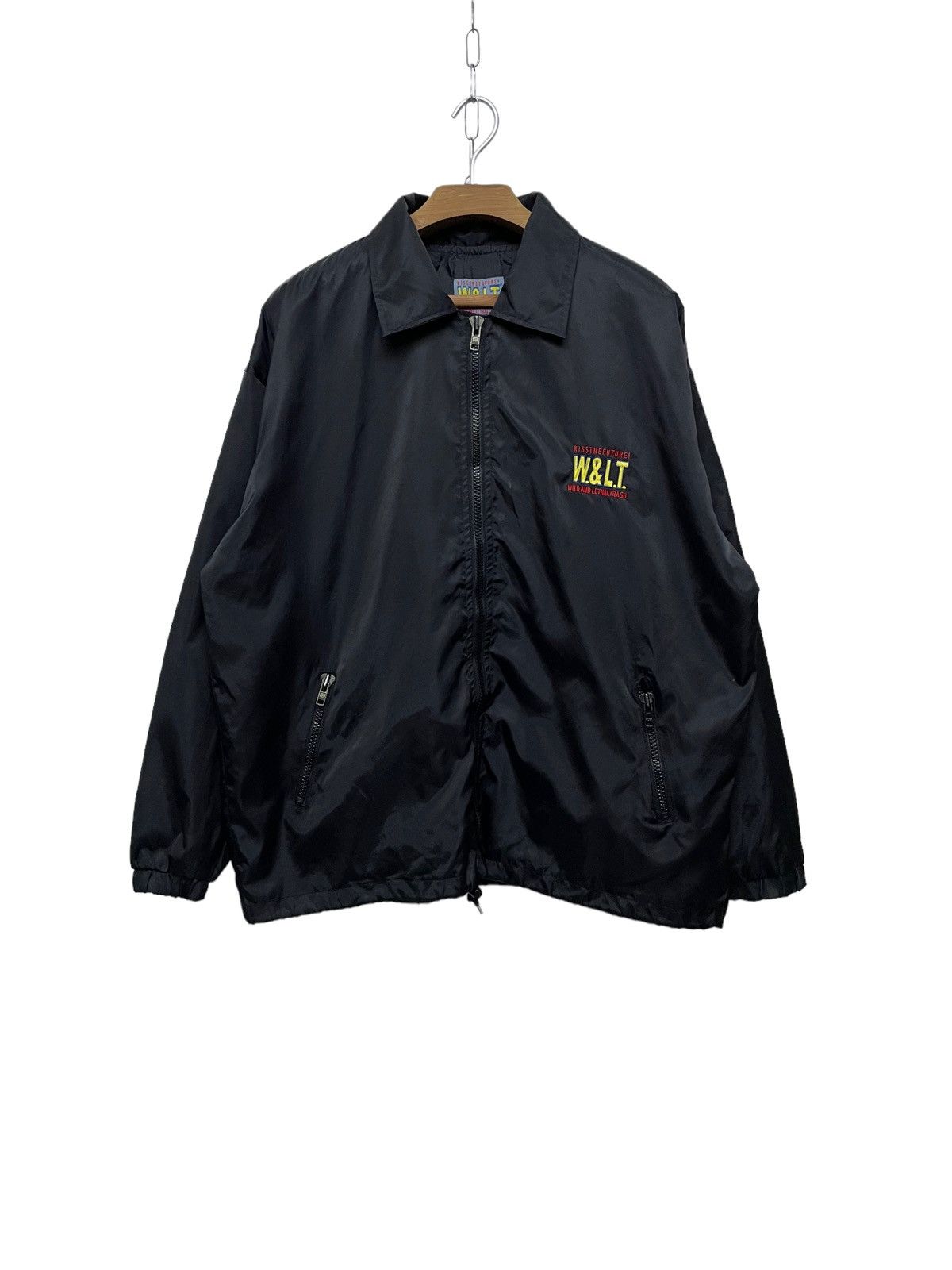 W&LT W.&L.T Windbreaker Embroidered Big Logo Spell Out Size US L / EU 52-54 / 3 - 1 Thumbnail