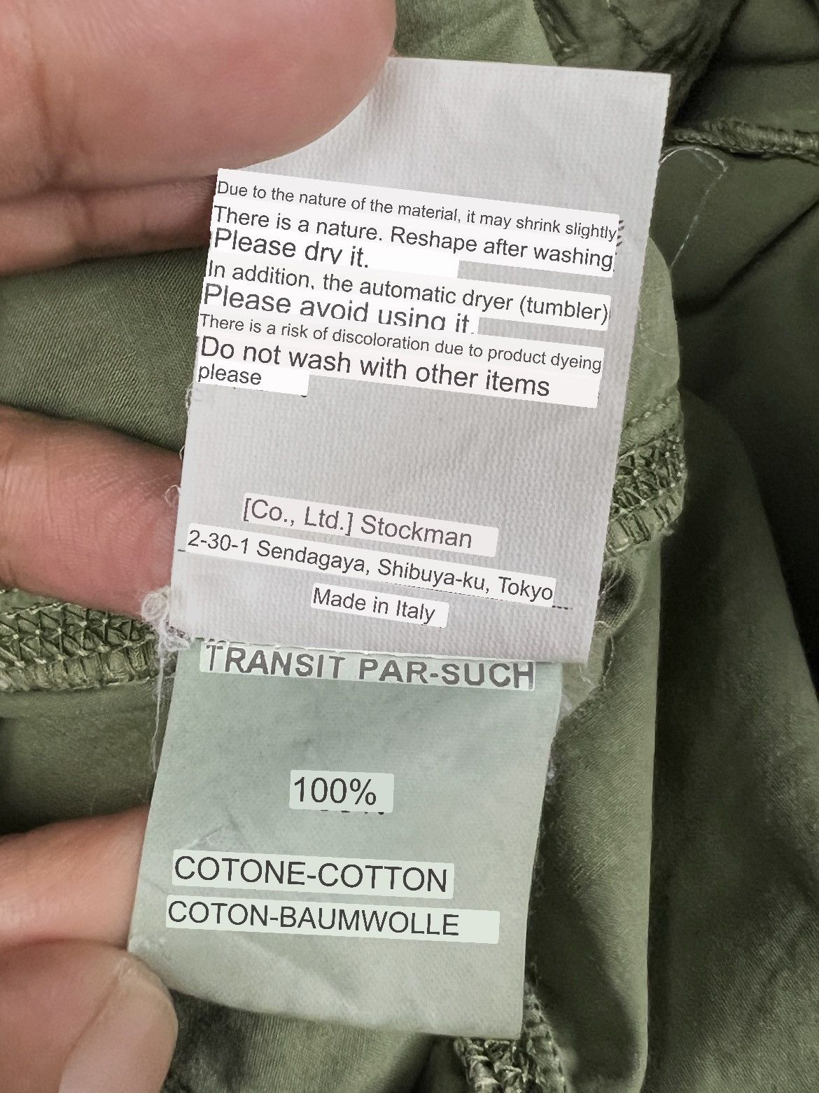 Transit Transit Par Such 🇮🇹 Tactical Parachute Cargo Pants Size 29" - 14 Thumbnail