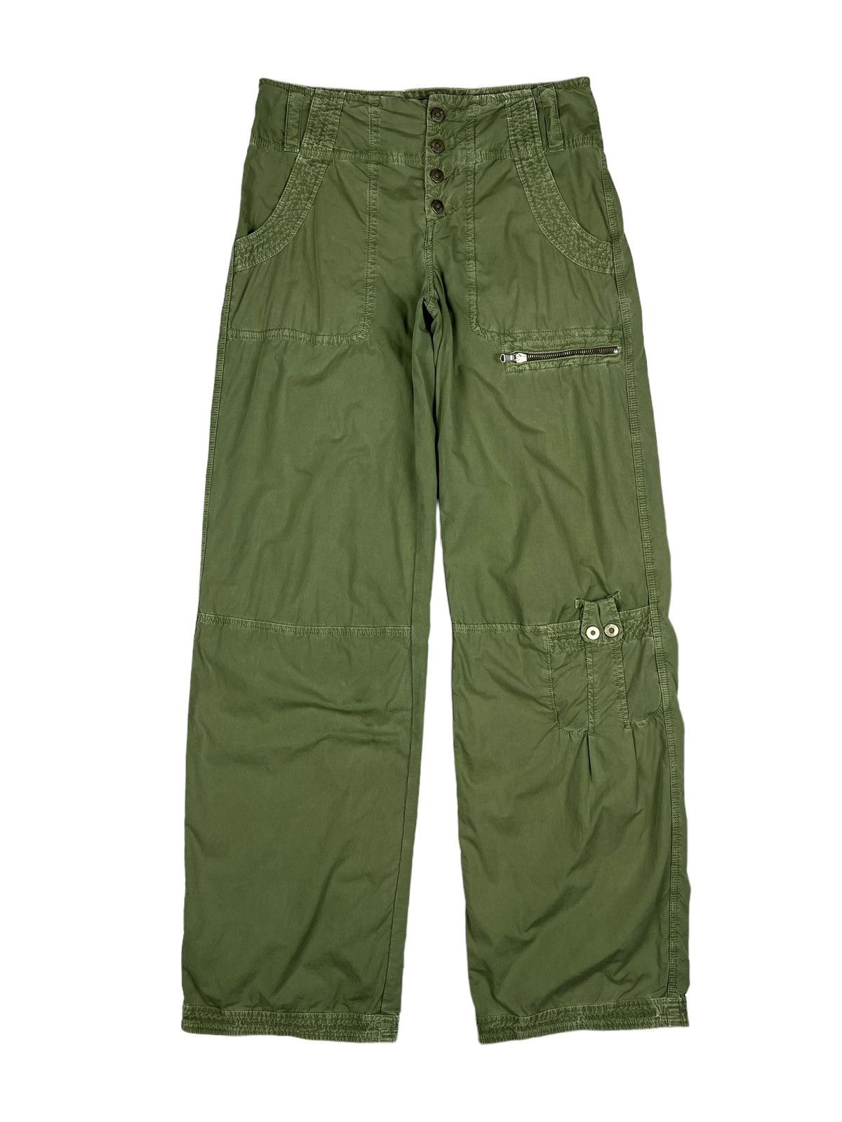 Transit Transit Par Such 🇮🇹 Tactical Parachute Cargo Pants Size 29" - 1 Thumbnail
