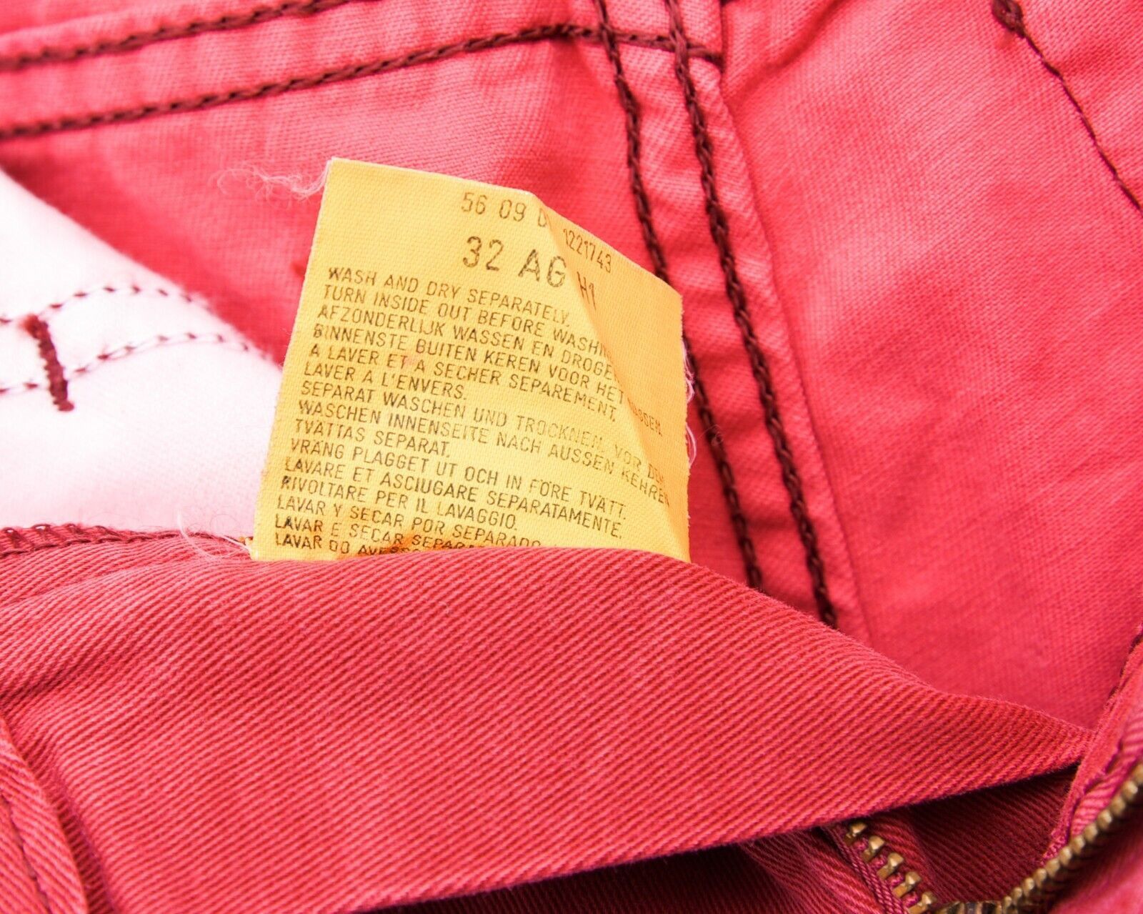 Vintage × Wrangler Womens W26 L30 Jeans Denim Pants Trousers Ladies Casual Red Size 26" / US 2 / IT 38 - 4 Thumbnail