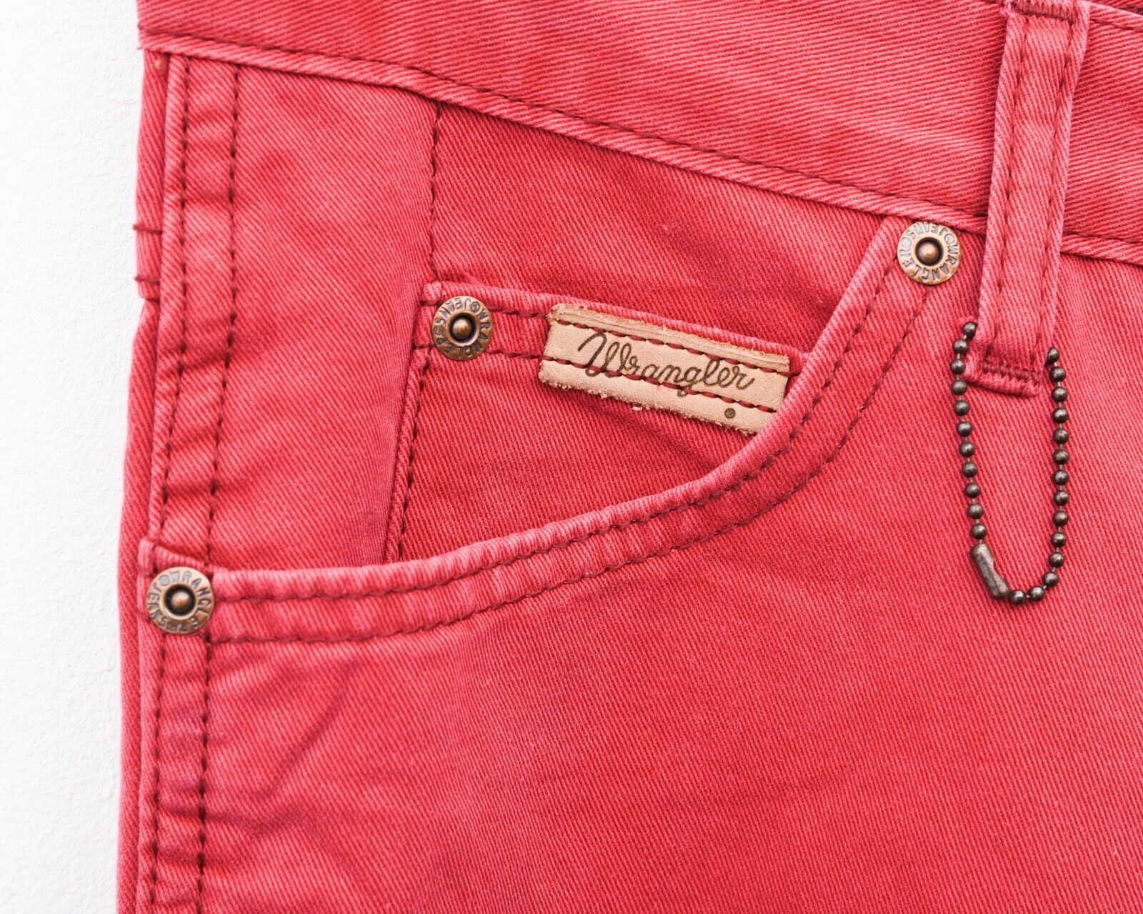 Vintage × Wrangler Womens W26 L30 Jeans Denim Pants Trousers Ladies Casual Red Size 26" / US 2 / IT 38 - 2 Thumbnail