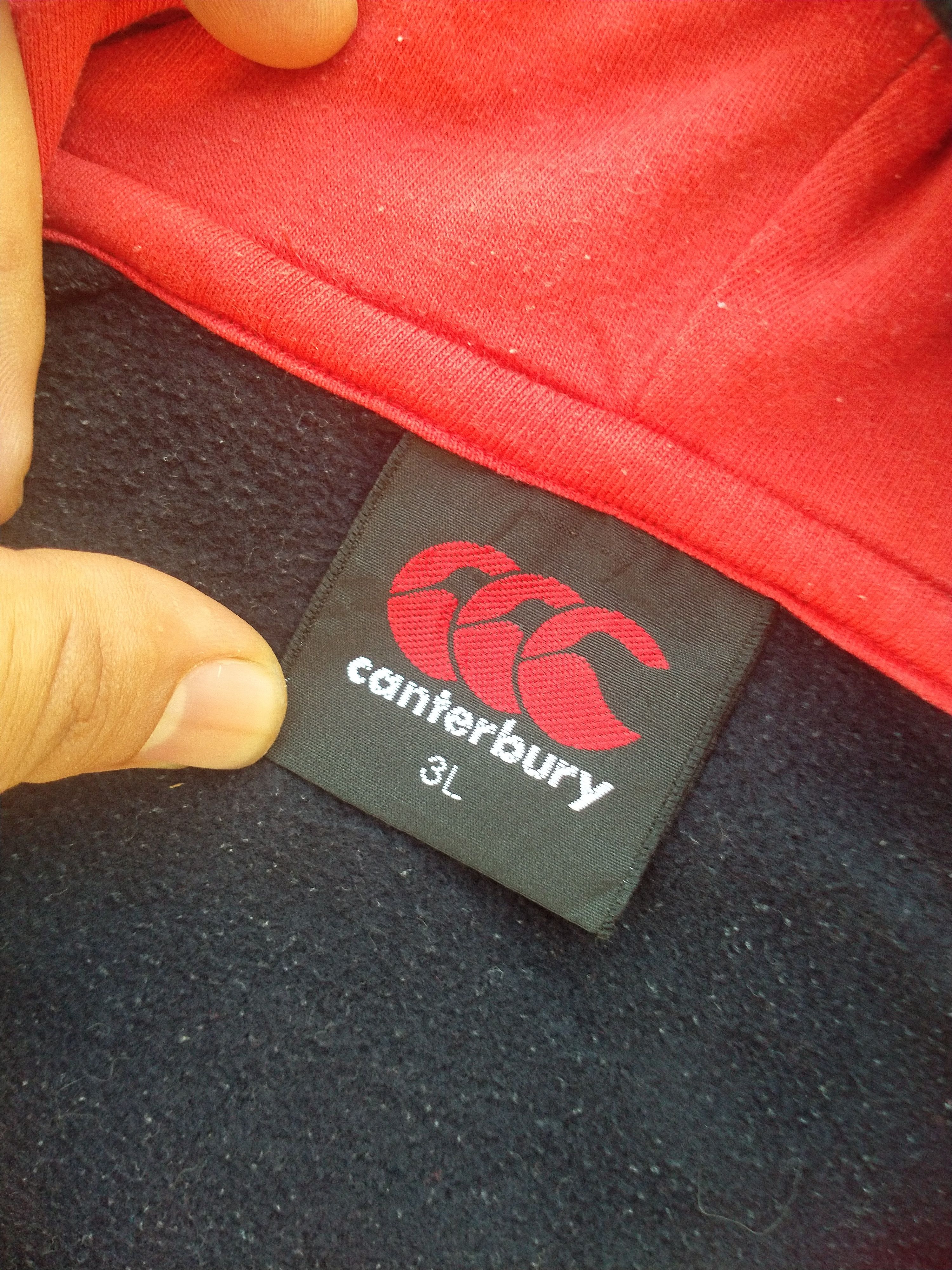 Canterbury of New Zealand CARTERBURY EMBROIDERED ZIPPER HOODIE SWEATSHIRT # Size US XXL / EU 58 / 5 - 3 Thumbnail