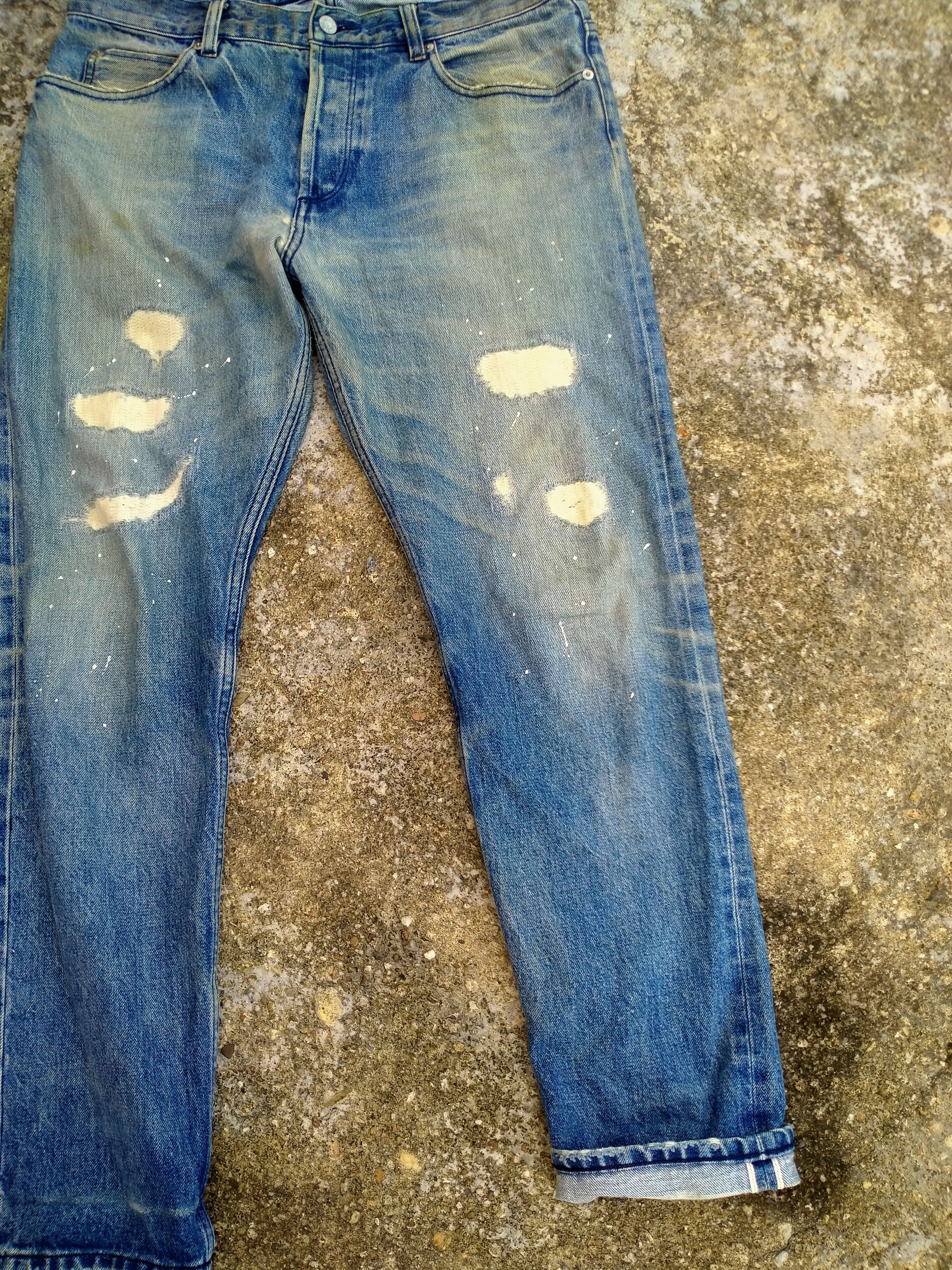 Japanese Brand DISSTRESSED UNITED ARROW BEAUTY&YOUTH SELVEDGE DENIM# Size US 34 / EU 50 - 2 Thumbnail