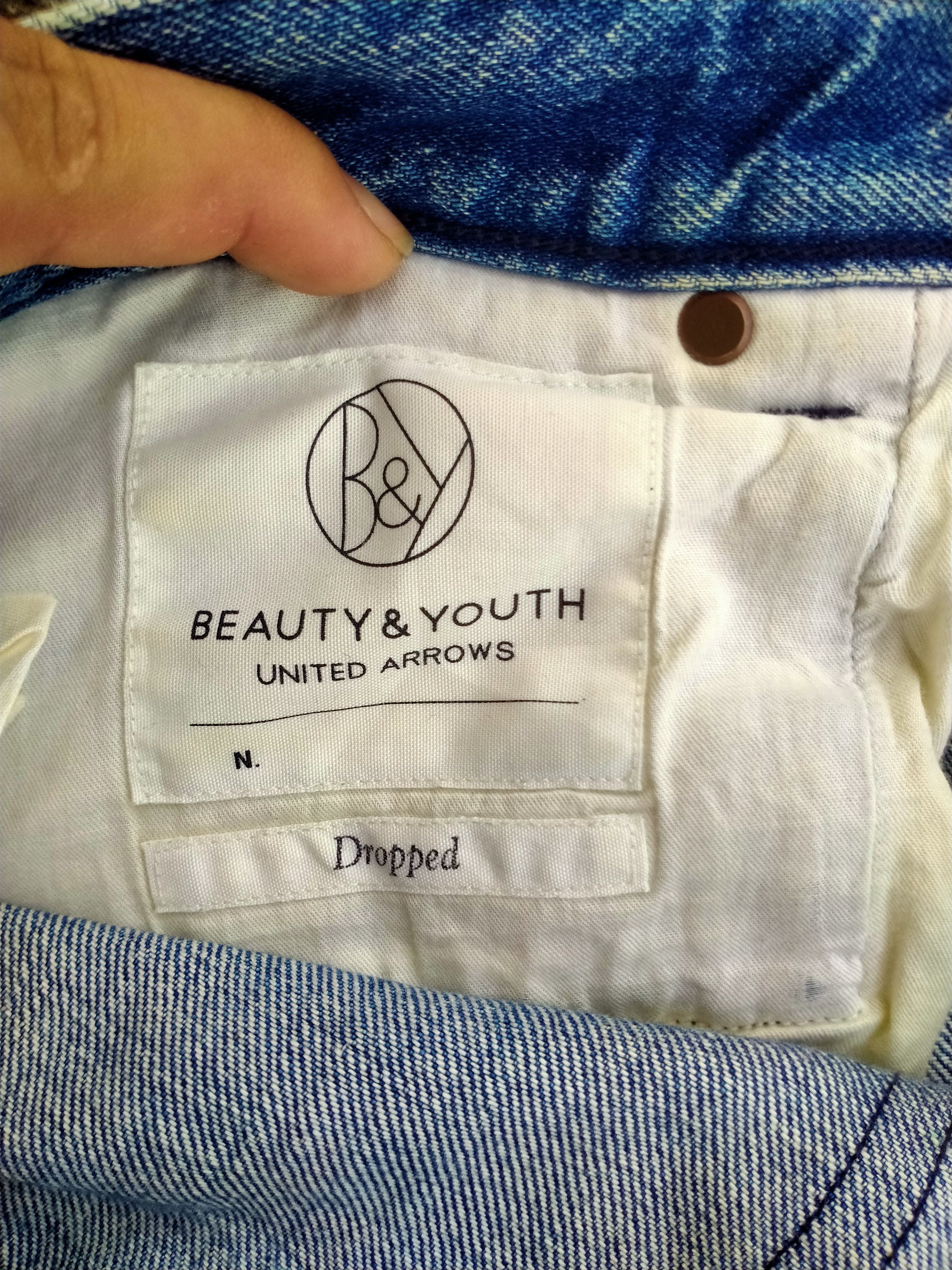 Japanese Brand DISSTRESSED UNITED ARROW BEAUTY&YOUTH SELVEDGE DENIM# Size US 34 / EU 50 - 5 Thumbnail