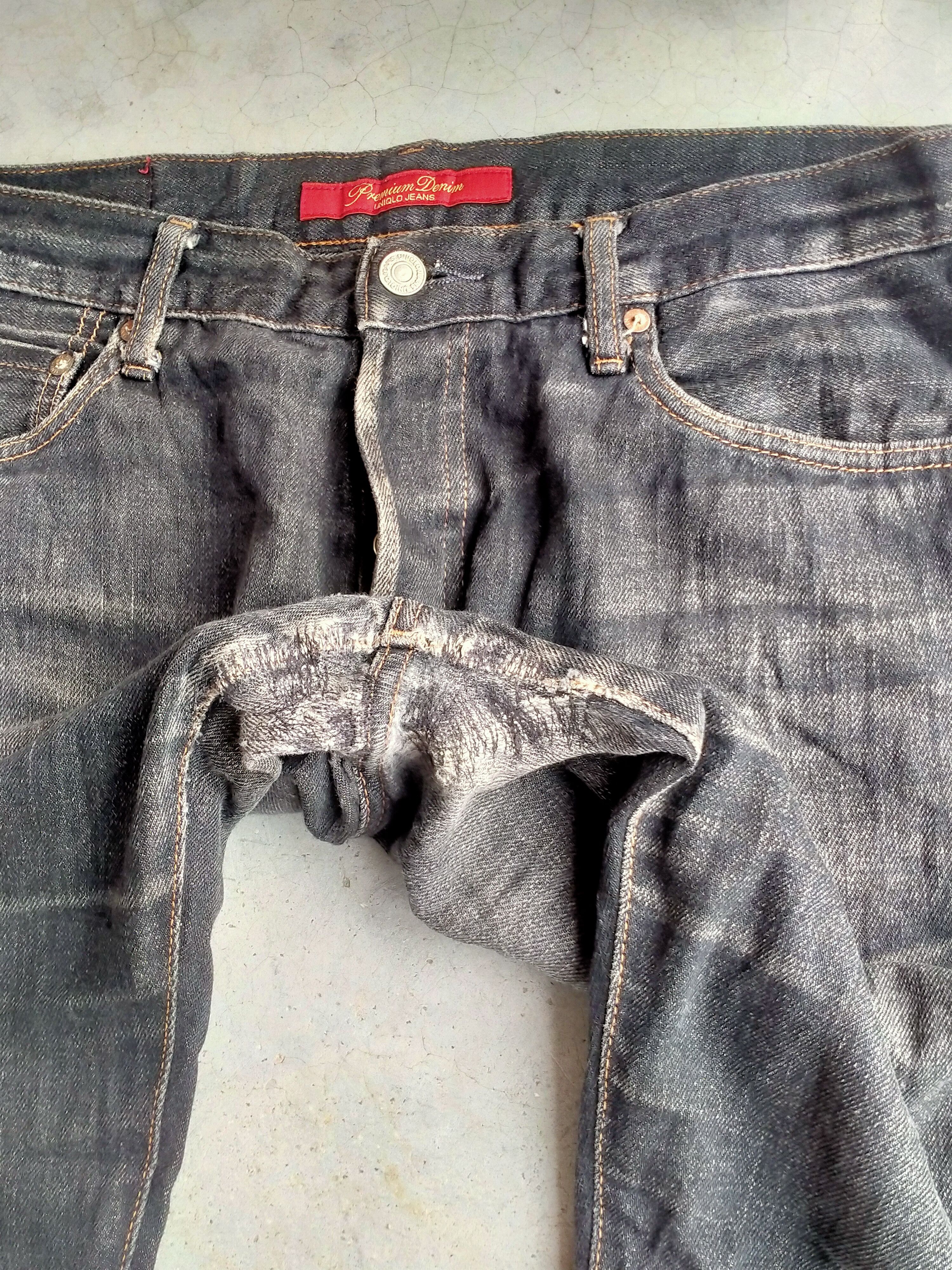 Uniqlo DISTRESSED UNIQLO PREMIUM SELVEDGE DENIM Size US 33 - 4 Thumbnail