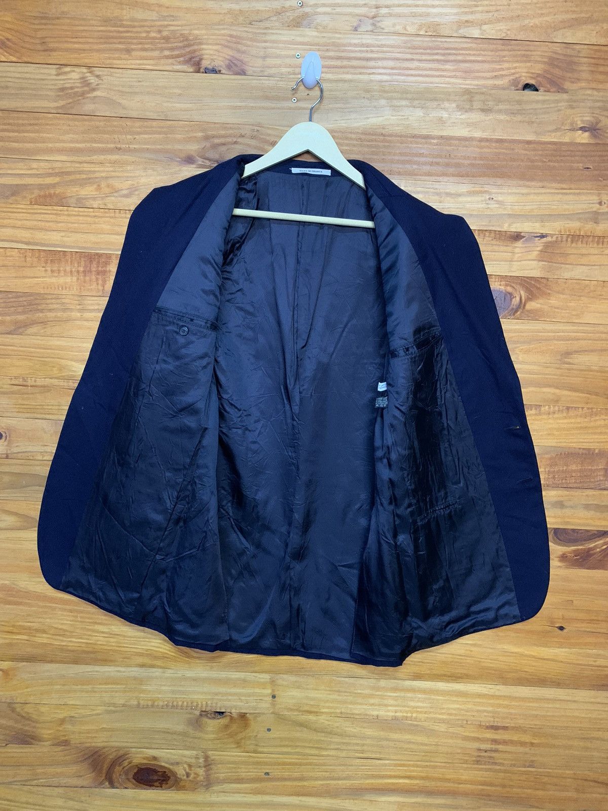 Yves Saint Laurent Vintage YSL Wool Coat Made In France Size 44S - 6 Thumbnail