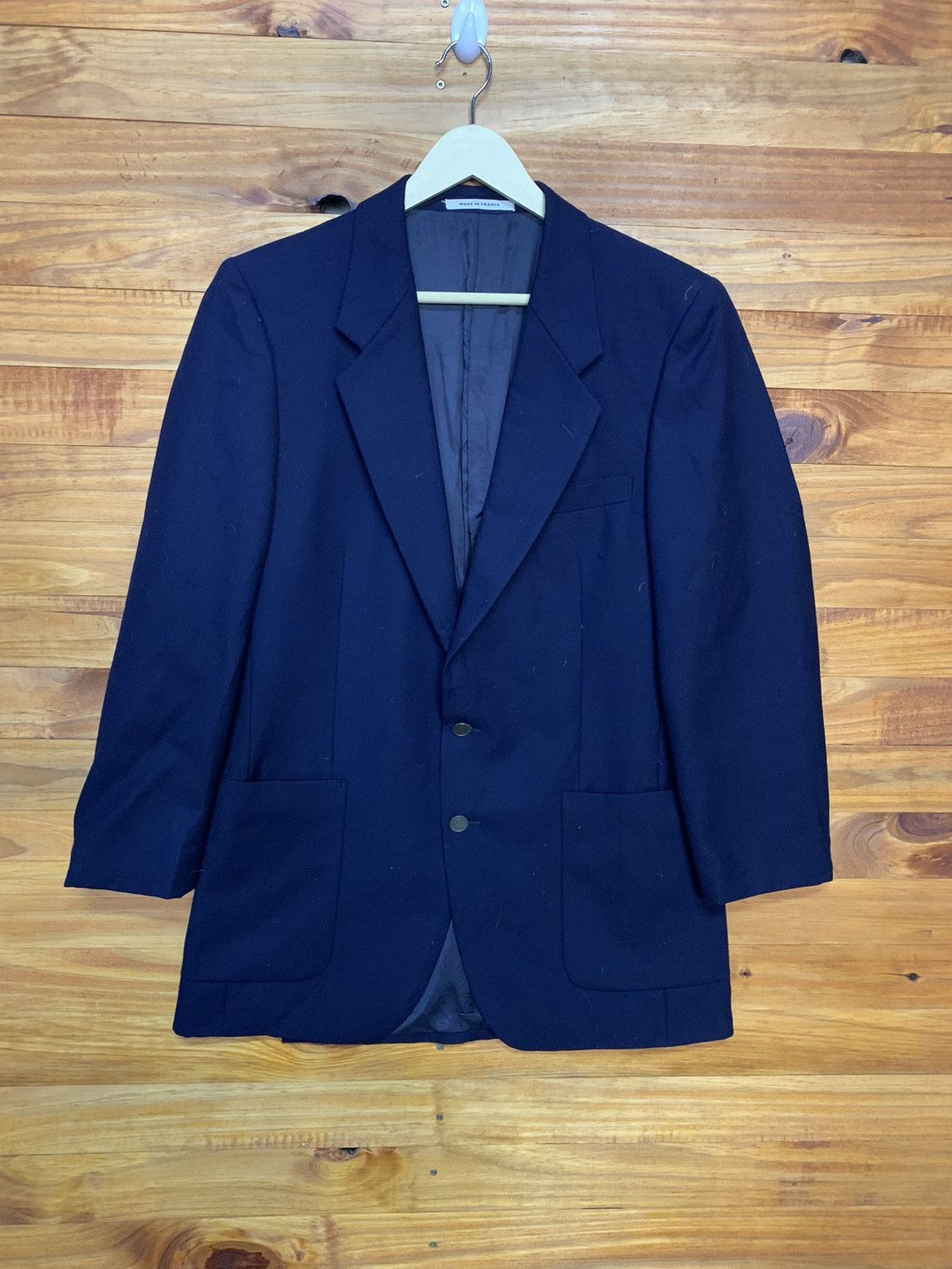 Yves Saint Laurent Vintage YSL Wool Coat Made In France Size 44S - 1 Thumbnail