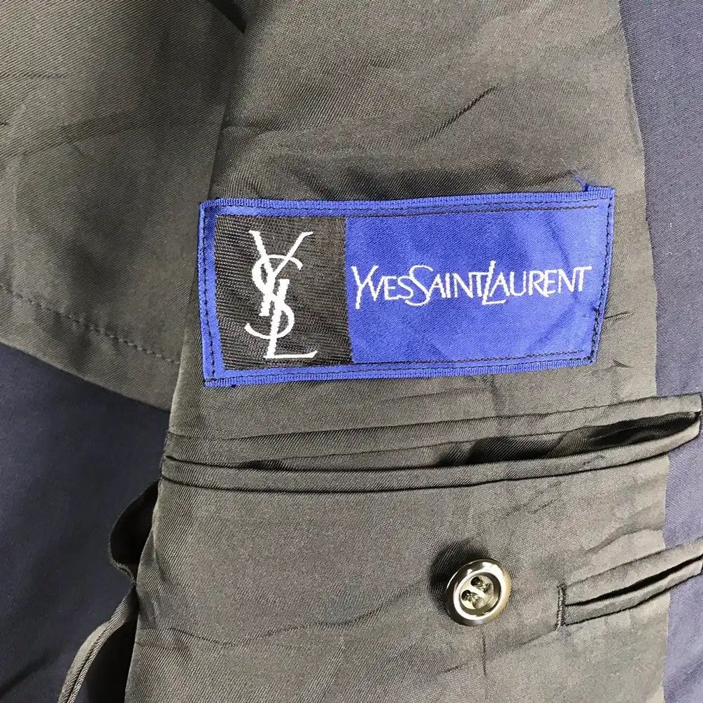Yves Saint Laurent Vintage YSL Wool Coat Made In France Size 44S - 10 Thumbnail