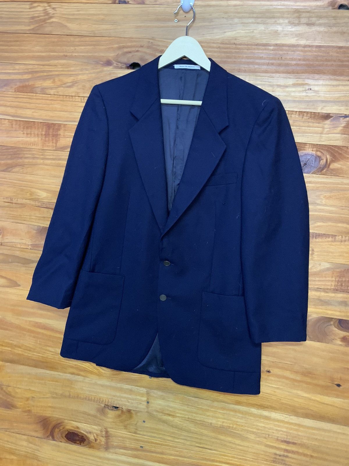 Yves Saint Laurent Vintage YSL Wool Coat Made In France Size 44S - 2 Thumbnail