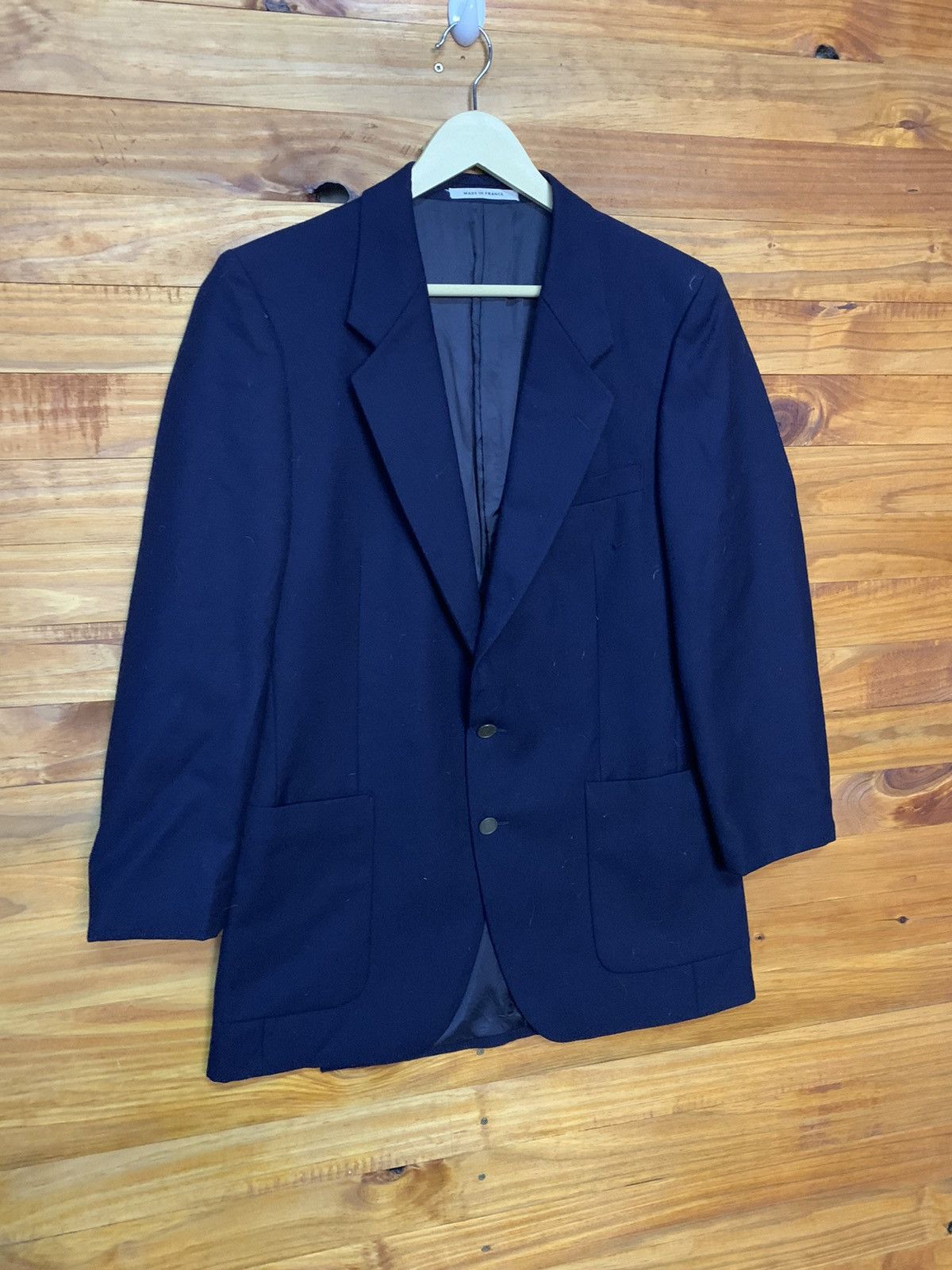 Yves Saint Laurent Vintage YSL Wool Coat Made In France Size 44S - 3 Thumbnail