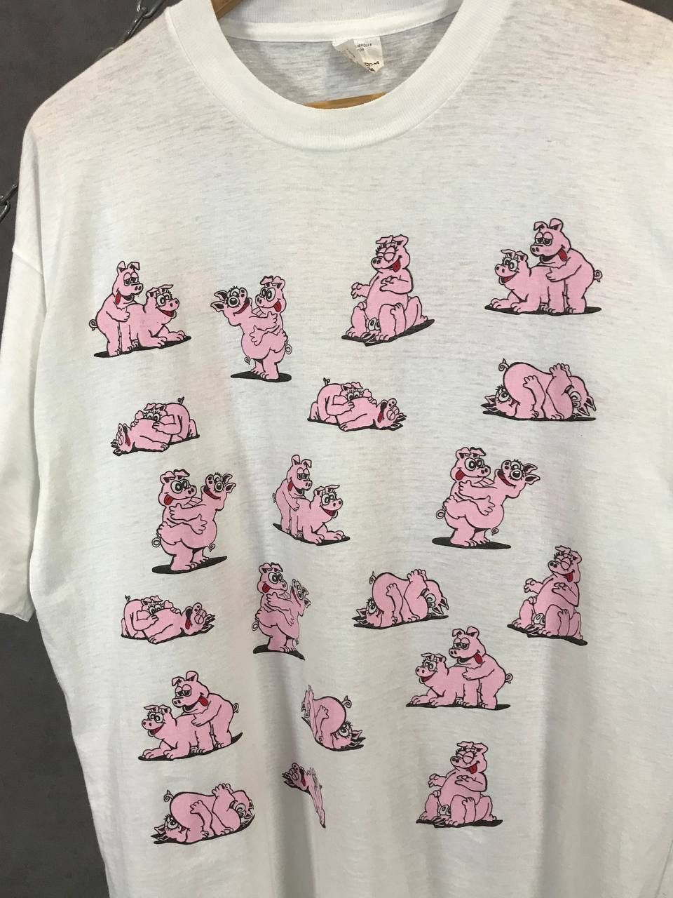 Vintage Sex pigs humor vintage tee Size US XL / EU 56 / 4 - 3 Thumbnail