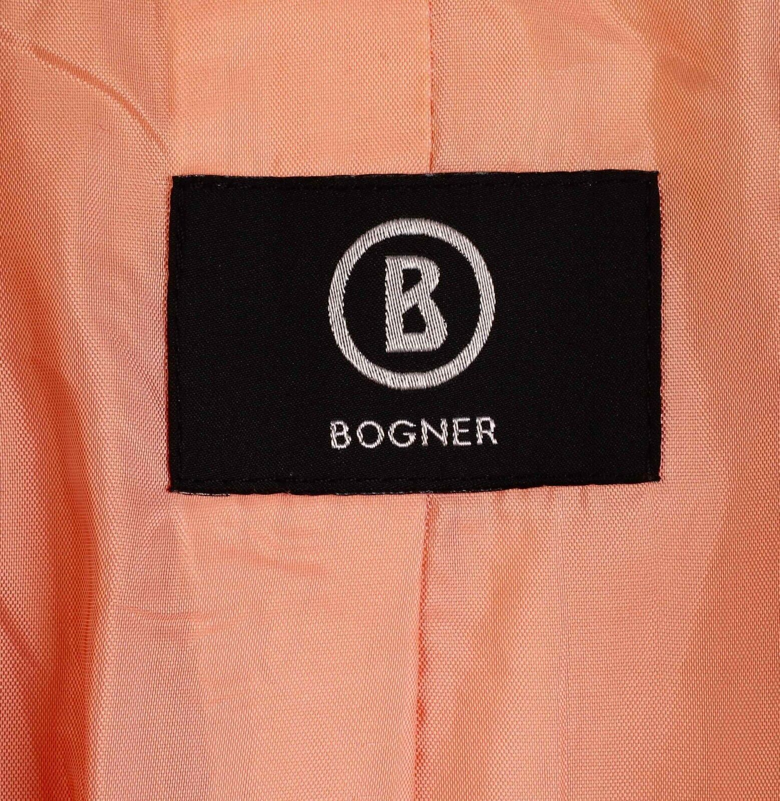 Bogner Women S Blazer Suit Jacket Sport Coat Peach Striped Size L / US 10 / IT 46 - 5 Thumbnail