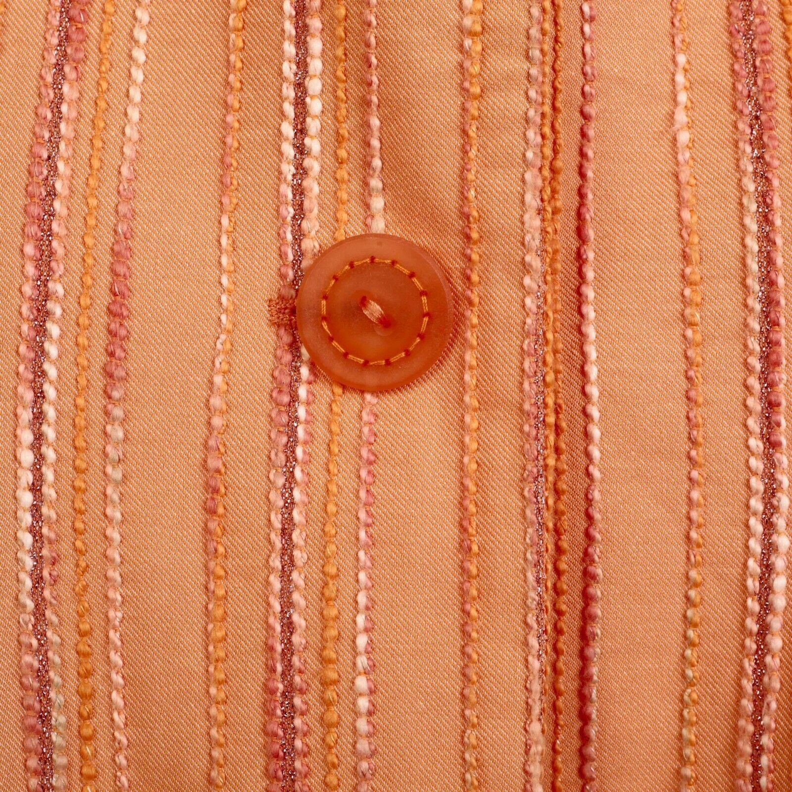 Bogner Women S Blazer Suit Jacket Sport Coat Peach Striped Size L / US 10 / IT 46 - 2 Thumbnail
